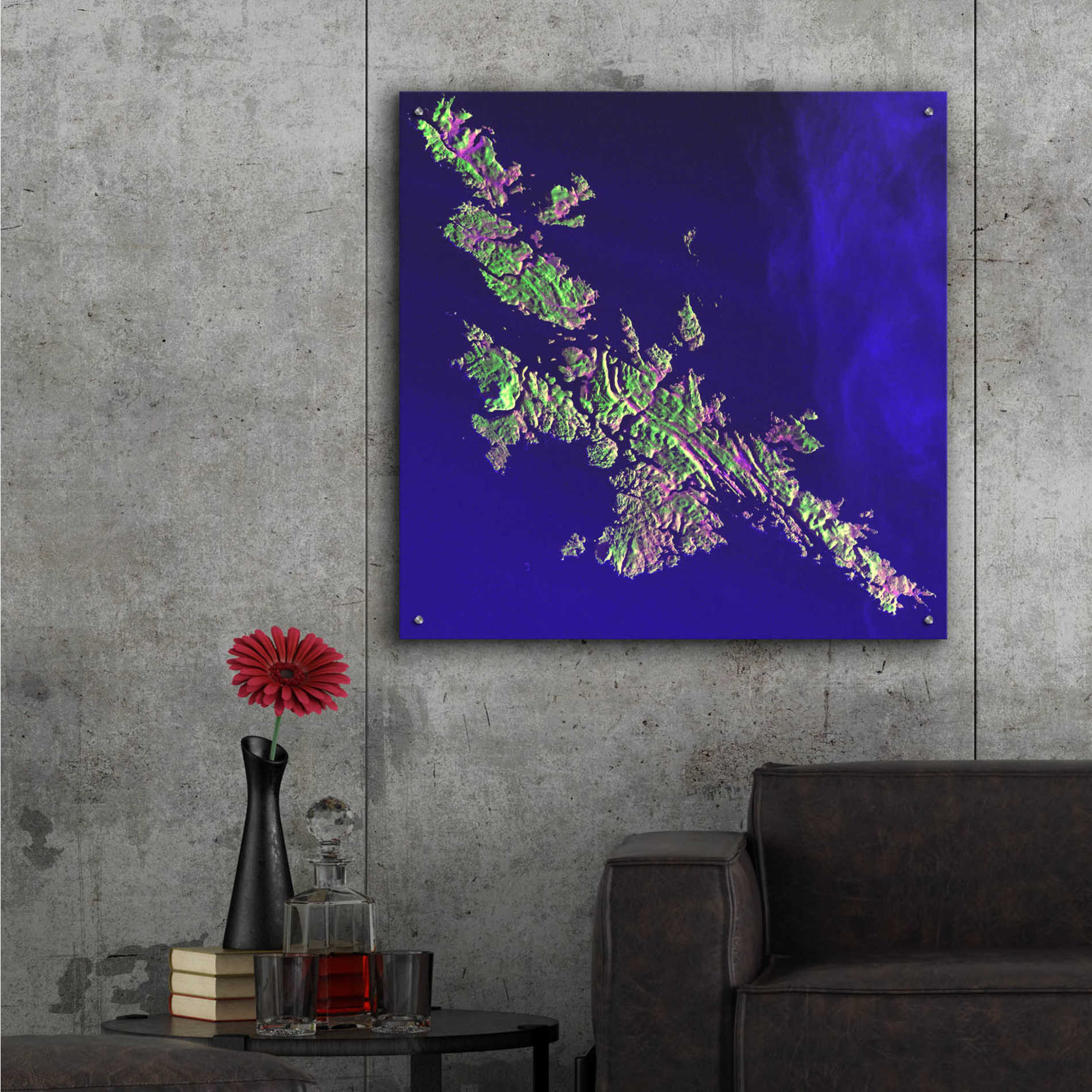 Epic Art 'Earth as Art: Shetland Islands' Acrylic Glass Wall Art,36x36