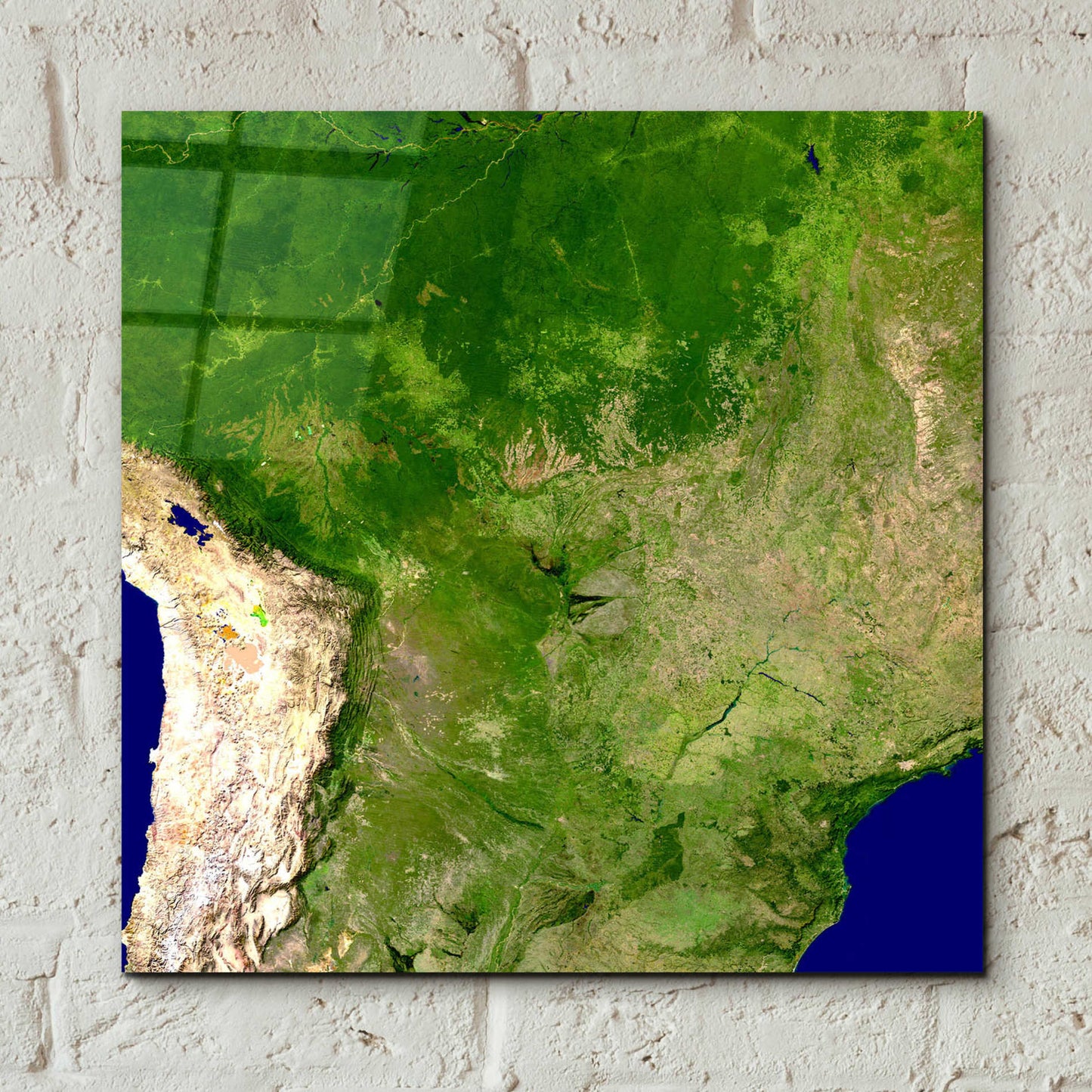 Epic Art 'Earth as Art: South America' Acrylic Glass Wall Art,12x12