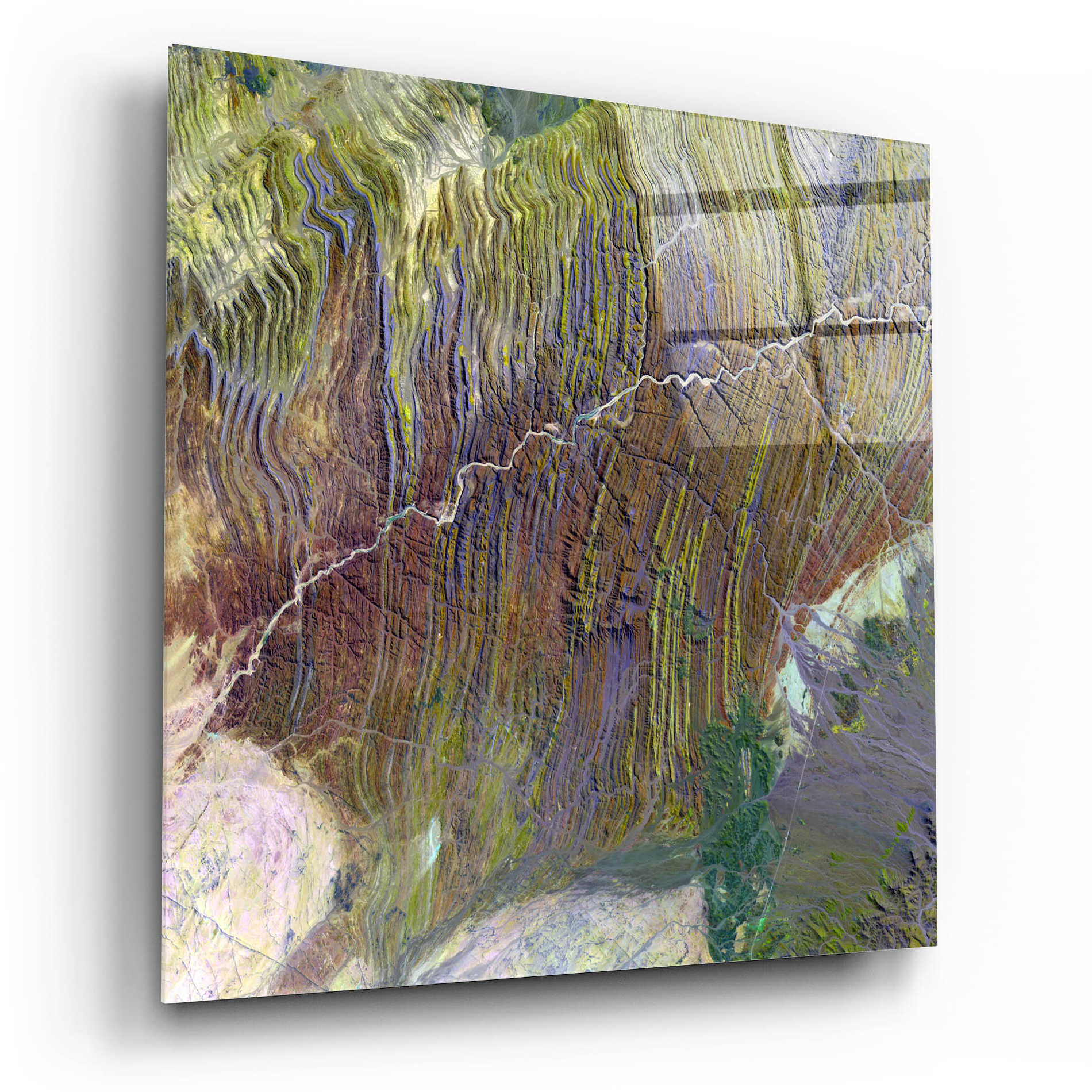 Epic Art 'Earth as Art: Ugab River' Acrylic Glass Wall Art,12x12
