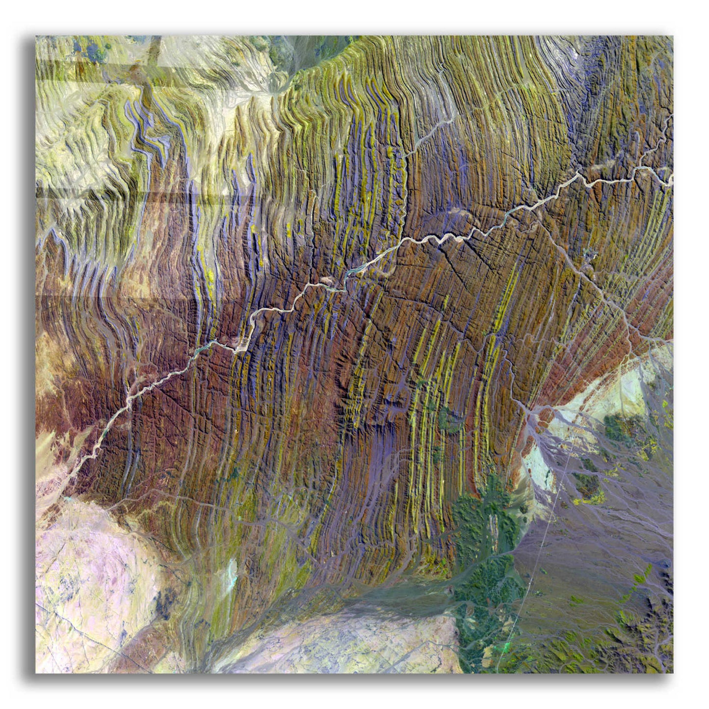 Epic Art 'Earth as Art: Ugab River' Acrylic Glass Wall Art,12x12