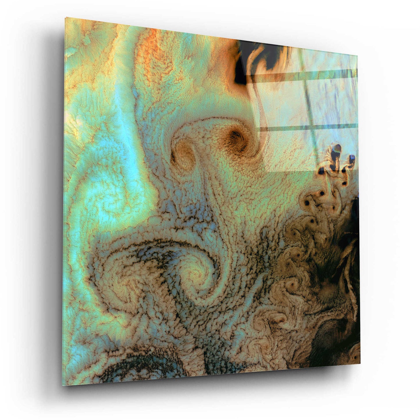 Epic Art 'Earth as Art: Von Karman Vortices' Acrylic Glass Wall Art,12x12
