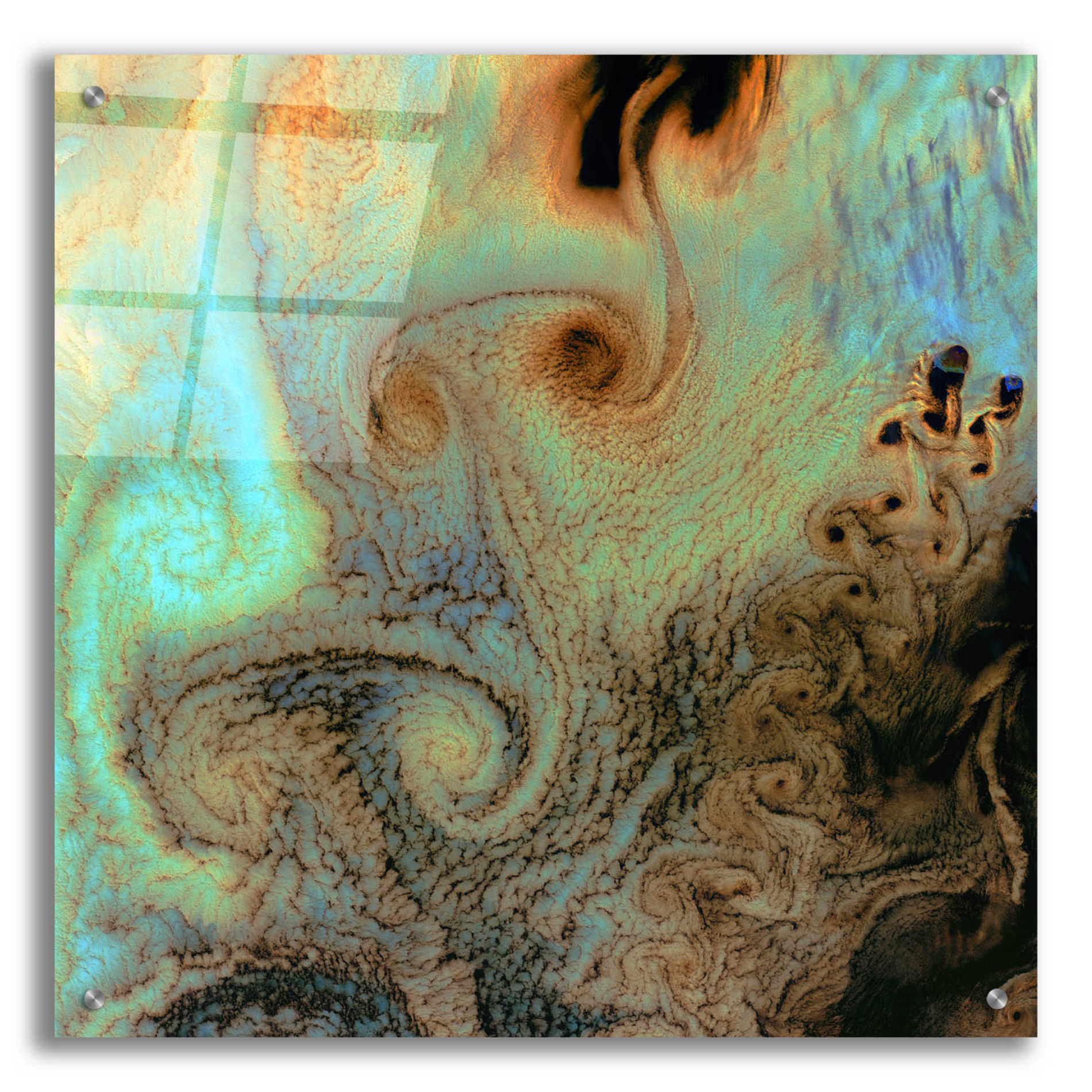 Epic Art 'Earth as Art: Von Karman Vortices' Acrylic Glass Wall Art,24x24
