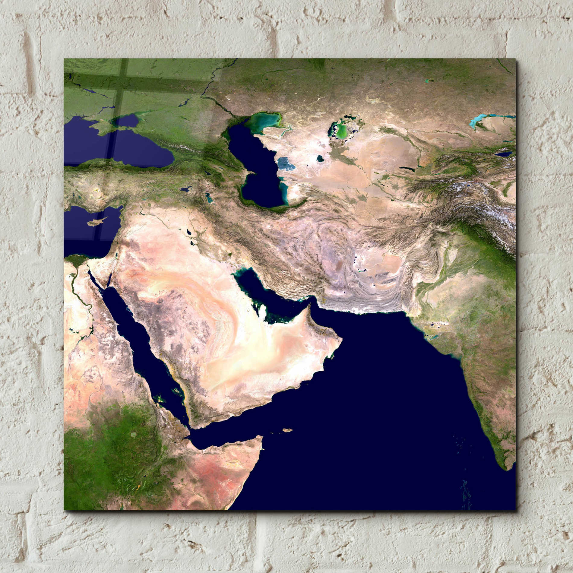 Epic Art 'Earth as Art: Western Asia' Acrylic Glass Wall Art,12x12