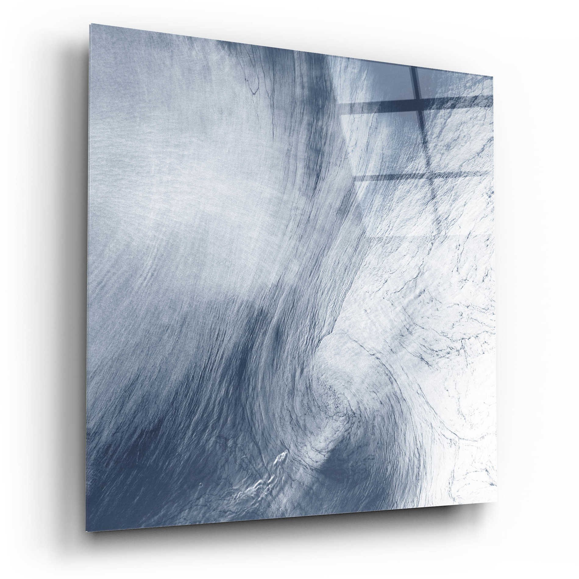 Epic Art 'Earth as Art: Whirlpool Clouds' Acrylic Glass Wall Art,12x12