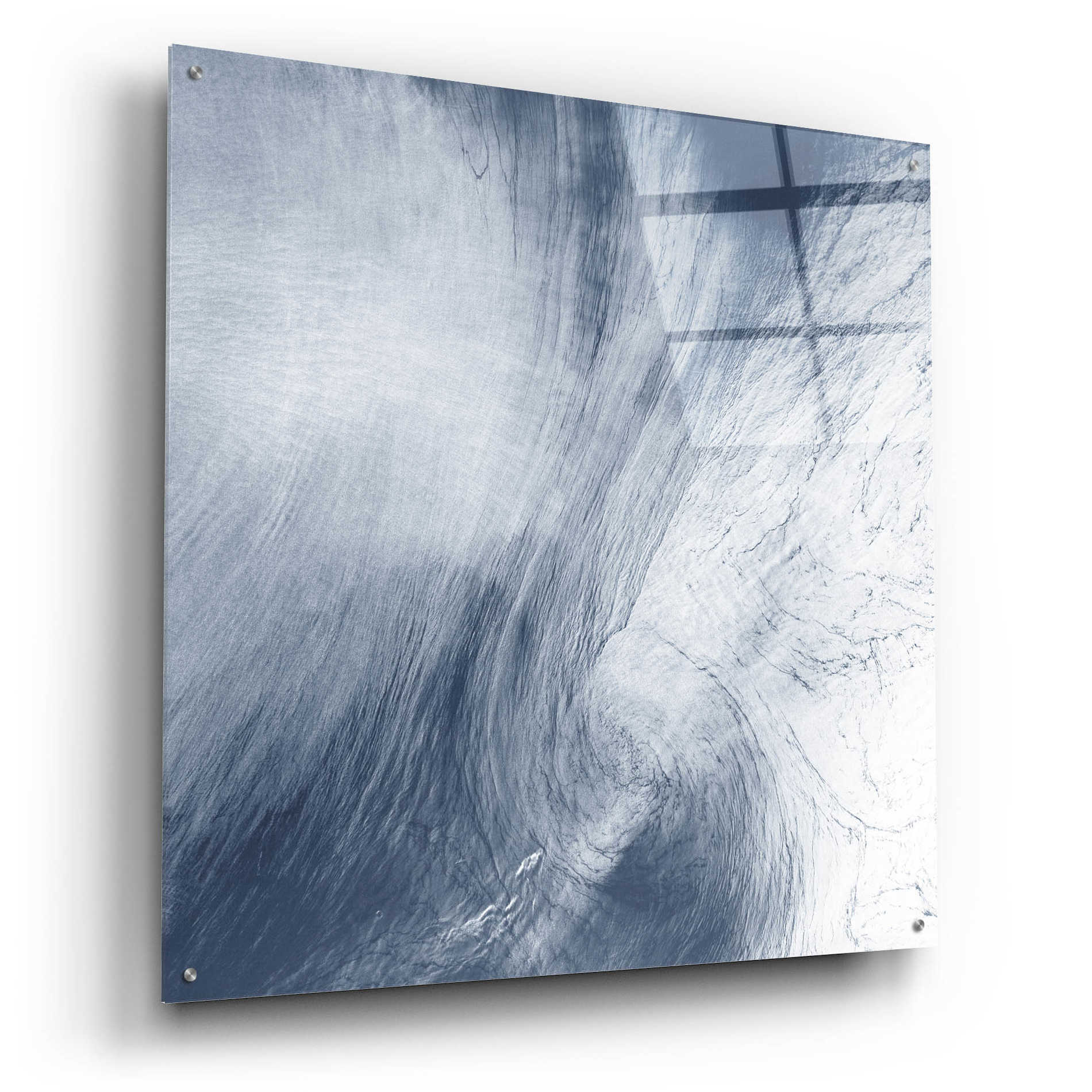 Epic Art 'Earth as Art: Whirlpool Clouds' Acrylic Glass Wall Art,36x36