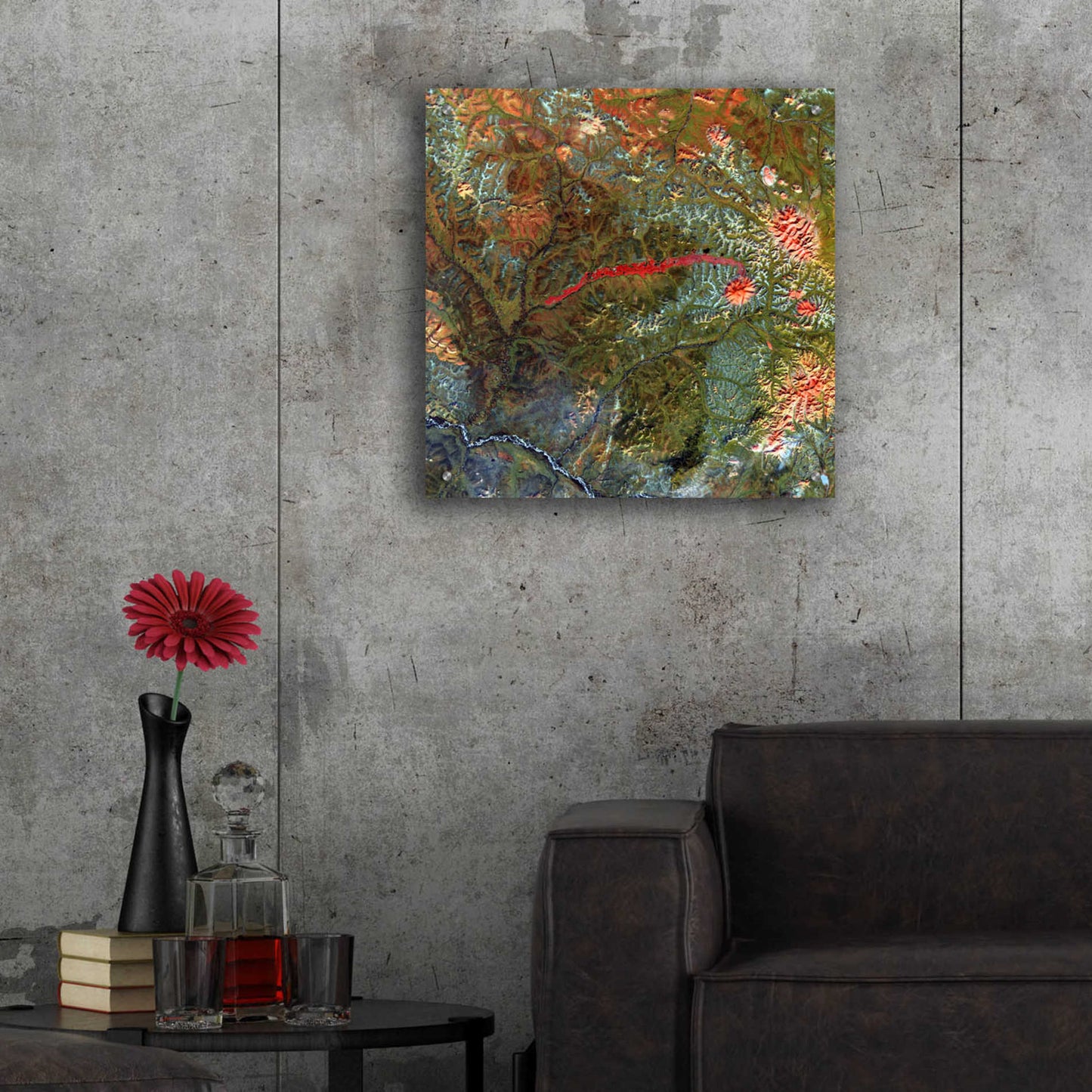 Epic Art 'Earth as Art: Anyuyskiy Volcano,' Acrylic Glass Wall Art,24x24