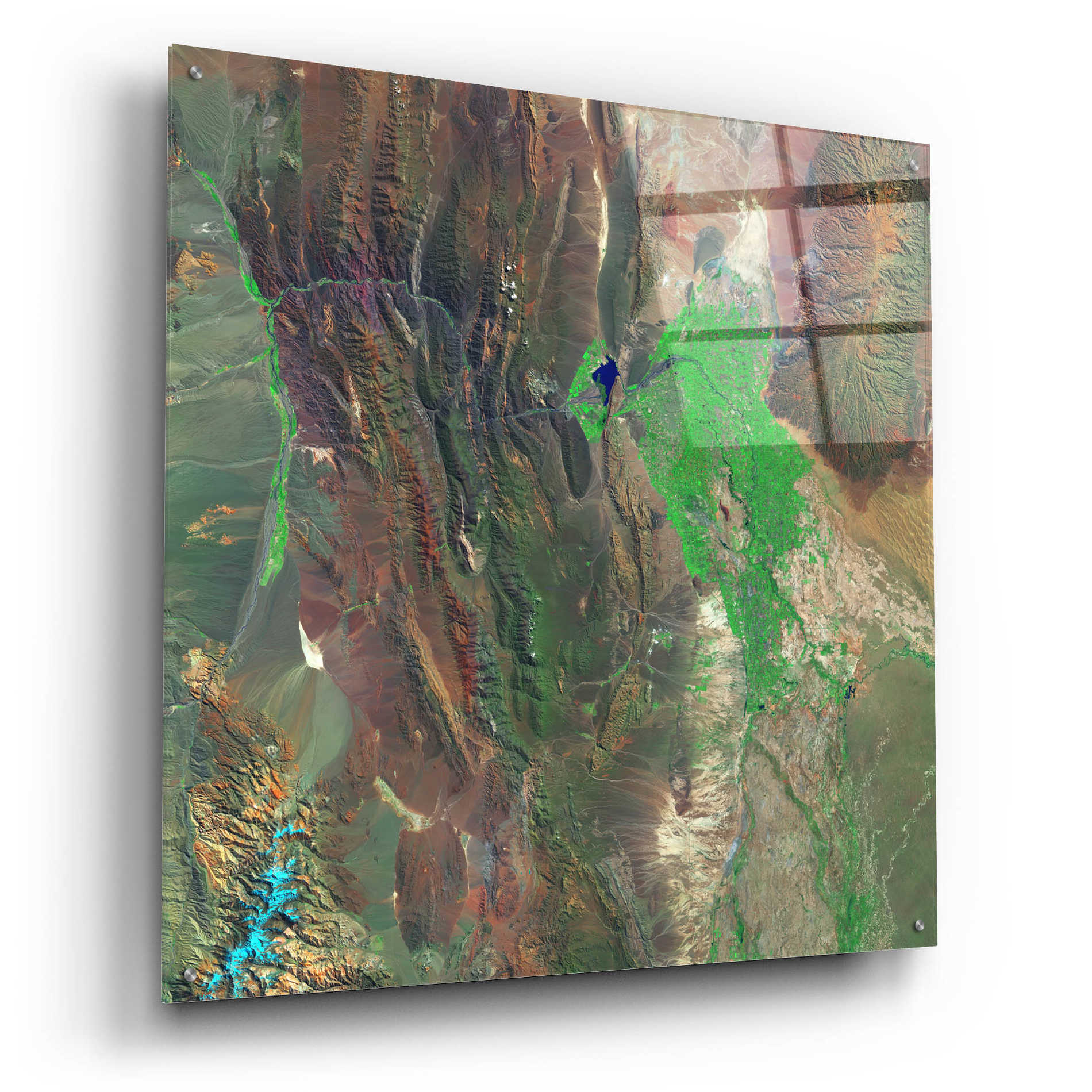 Epic Art 'Earth as Art: Barreal Blanco,' Acrylic Glass Wall Art,36x36