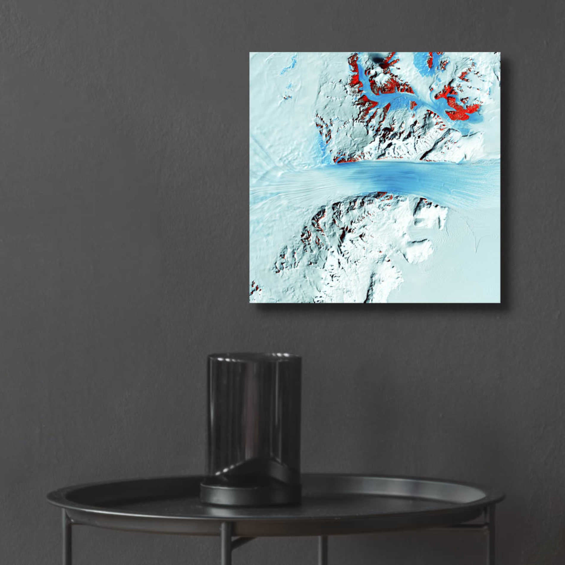 Epic Art 'Earth as Art: Byrd Glacier,' Acrylic Glass Wall Art,12x12