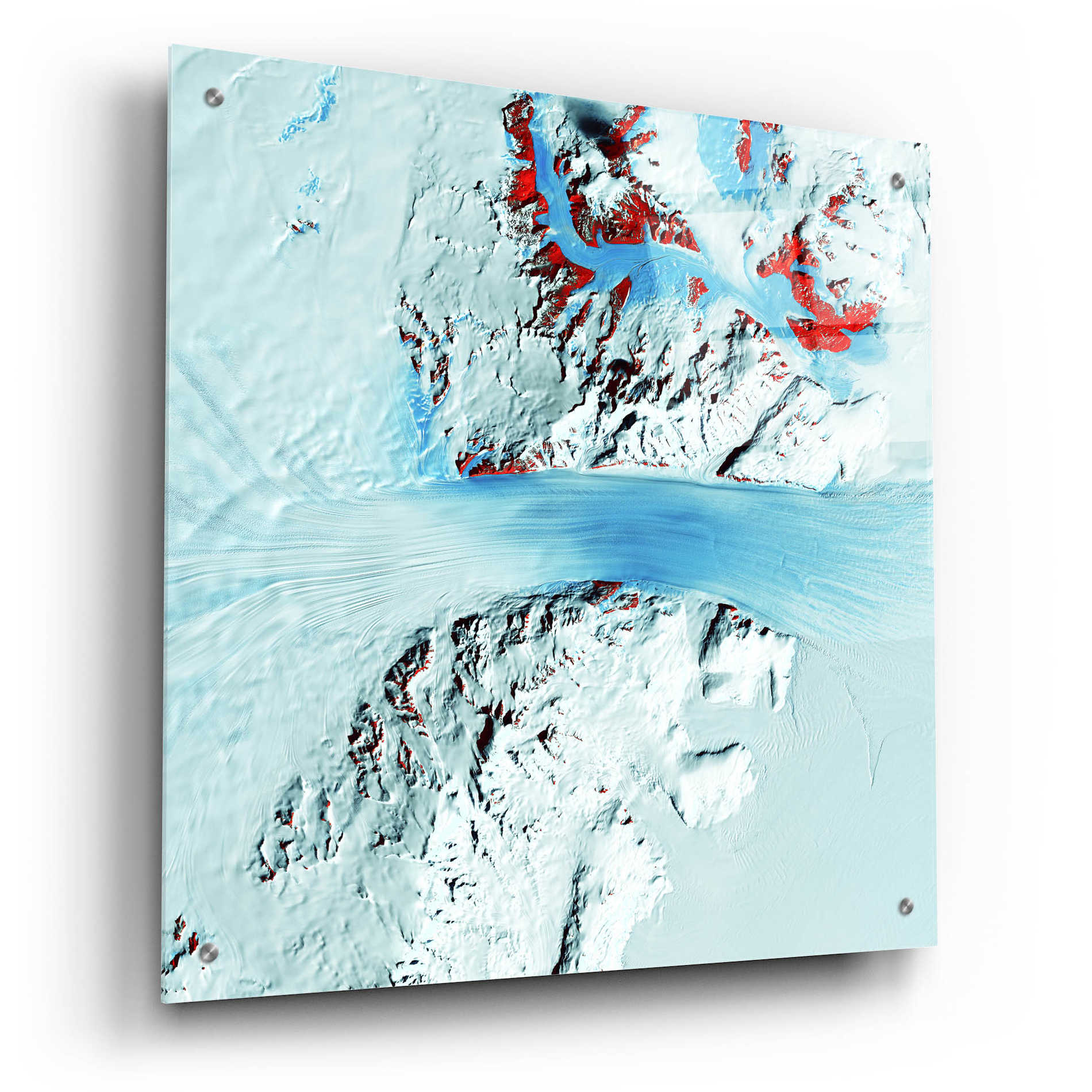 Epic Art 'Earth as Art: Byrd Glacier,' Acrylic Glass Wall Art,24x24