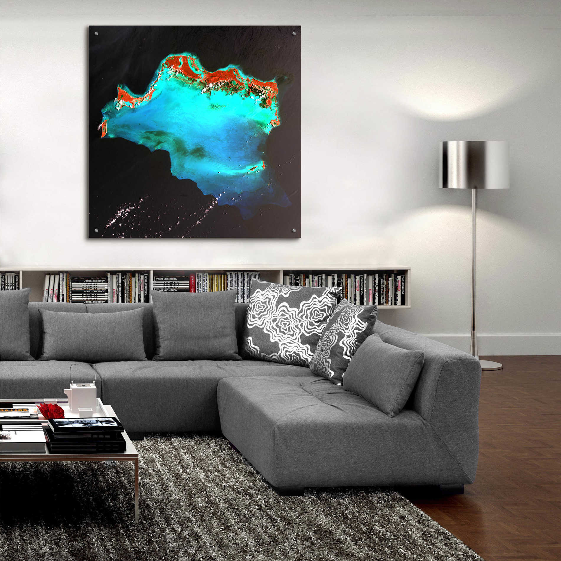 Epic Art 'Earth as Art: Caribbean Luxury,' Acrylic Glass Wall Art,36x36