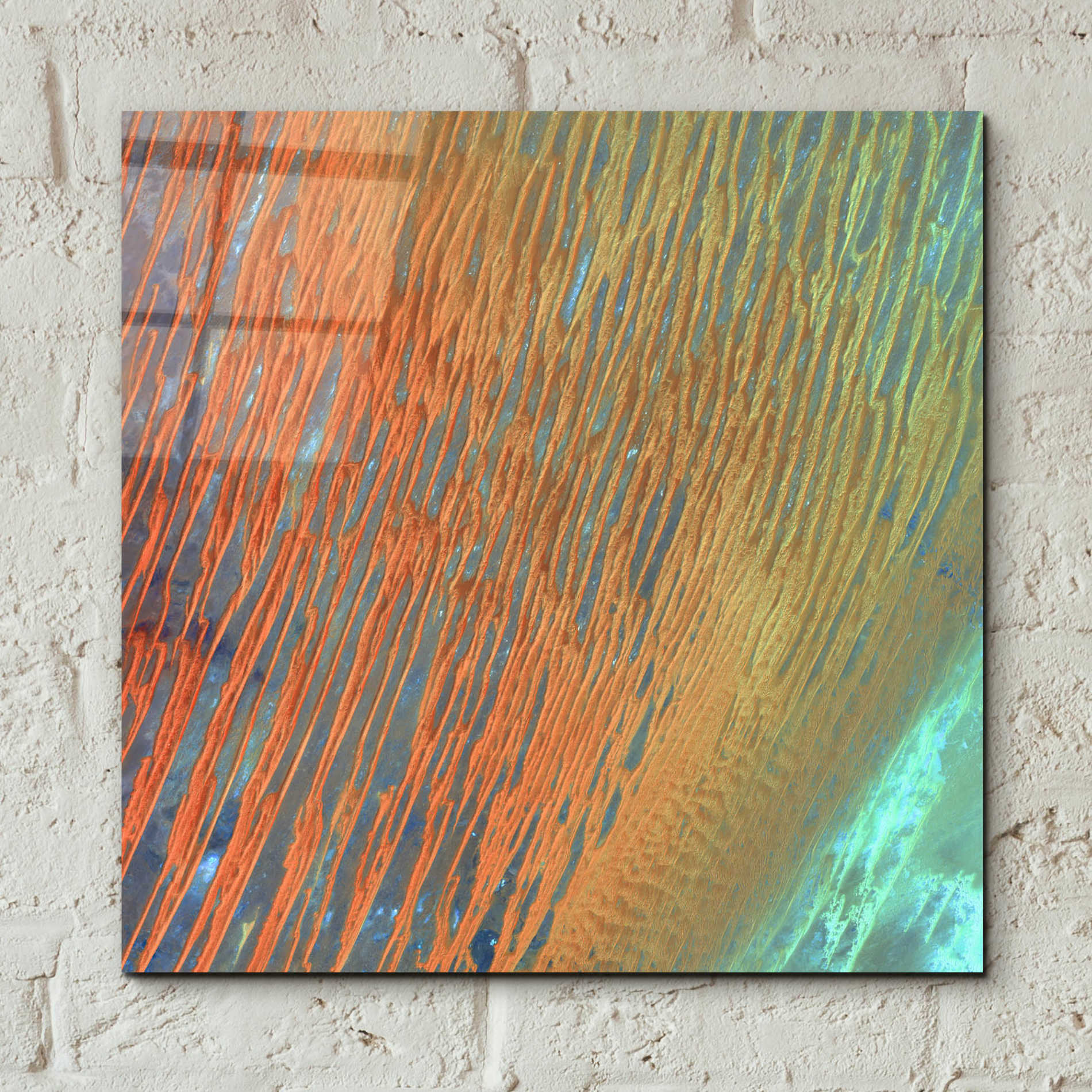 Epic Art 'Earth as Art: Desert Patterns,' Acrylic Glass Wall Art,12x12