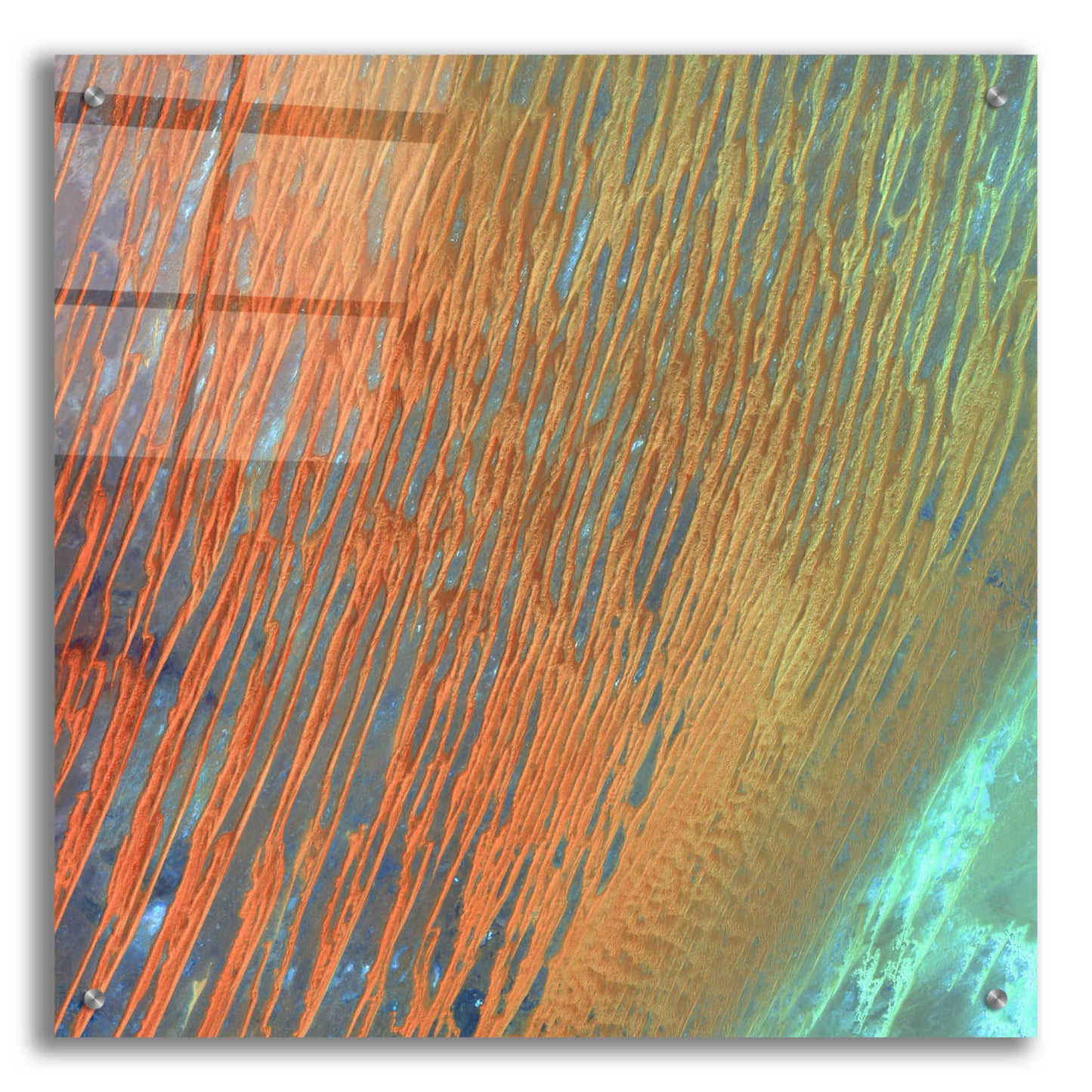Epic Art 'Earth as Art: Desert Patterns,' Acrylic Glass Wall Art,24x24