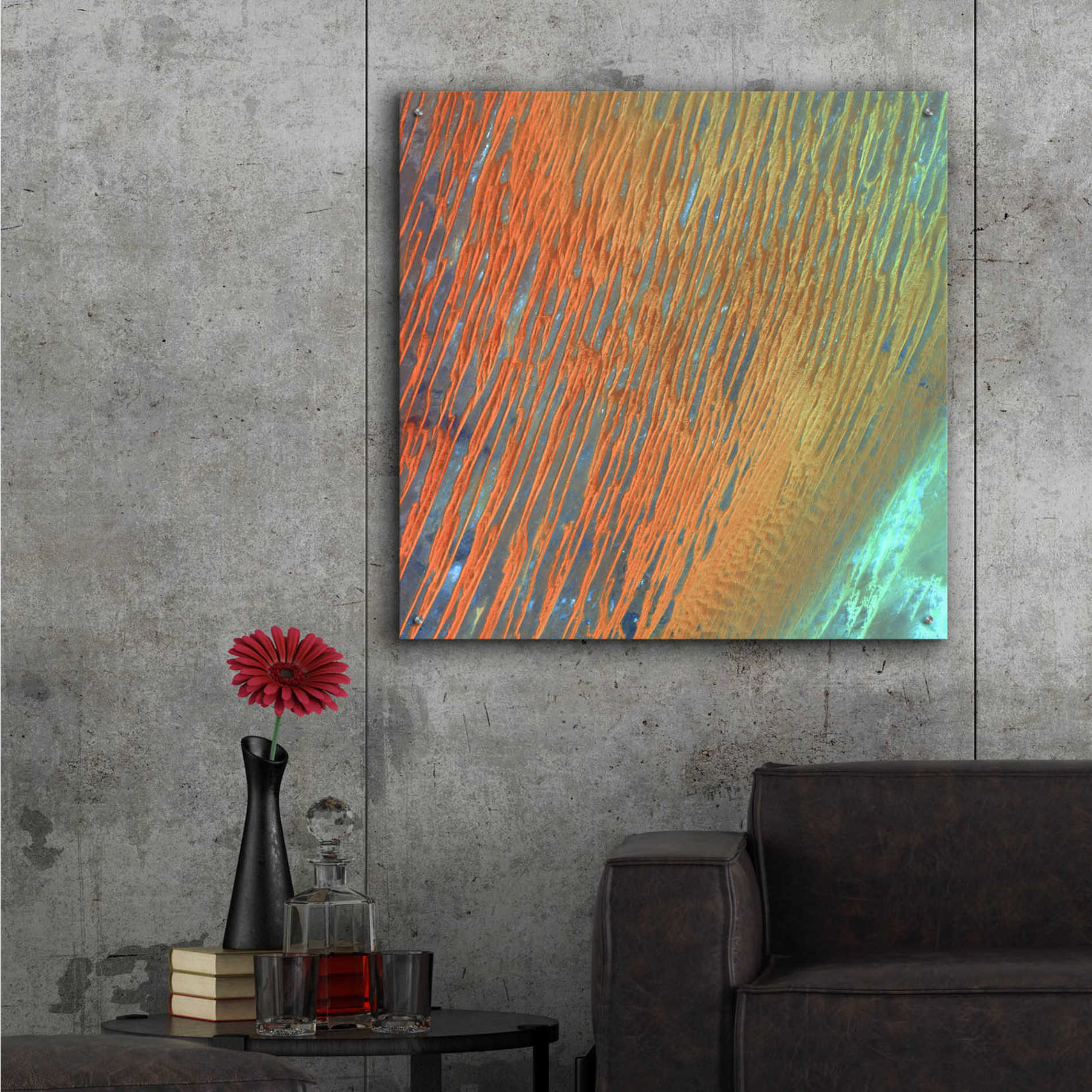 Epic Art 'Earth as Art: Desert Patterns,' Acrylic Glass Wall Art,36x36