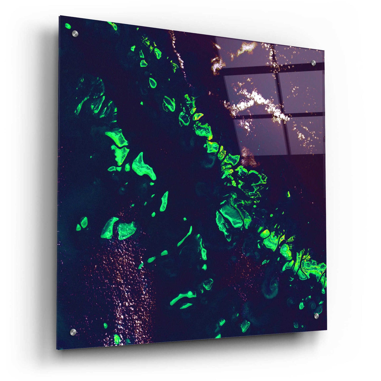 Epic Art 'Earth as Art: Great Barrier Reef,' Acrylic Glass Wall Art,24x24