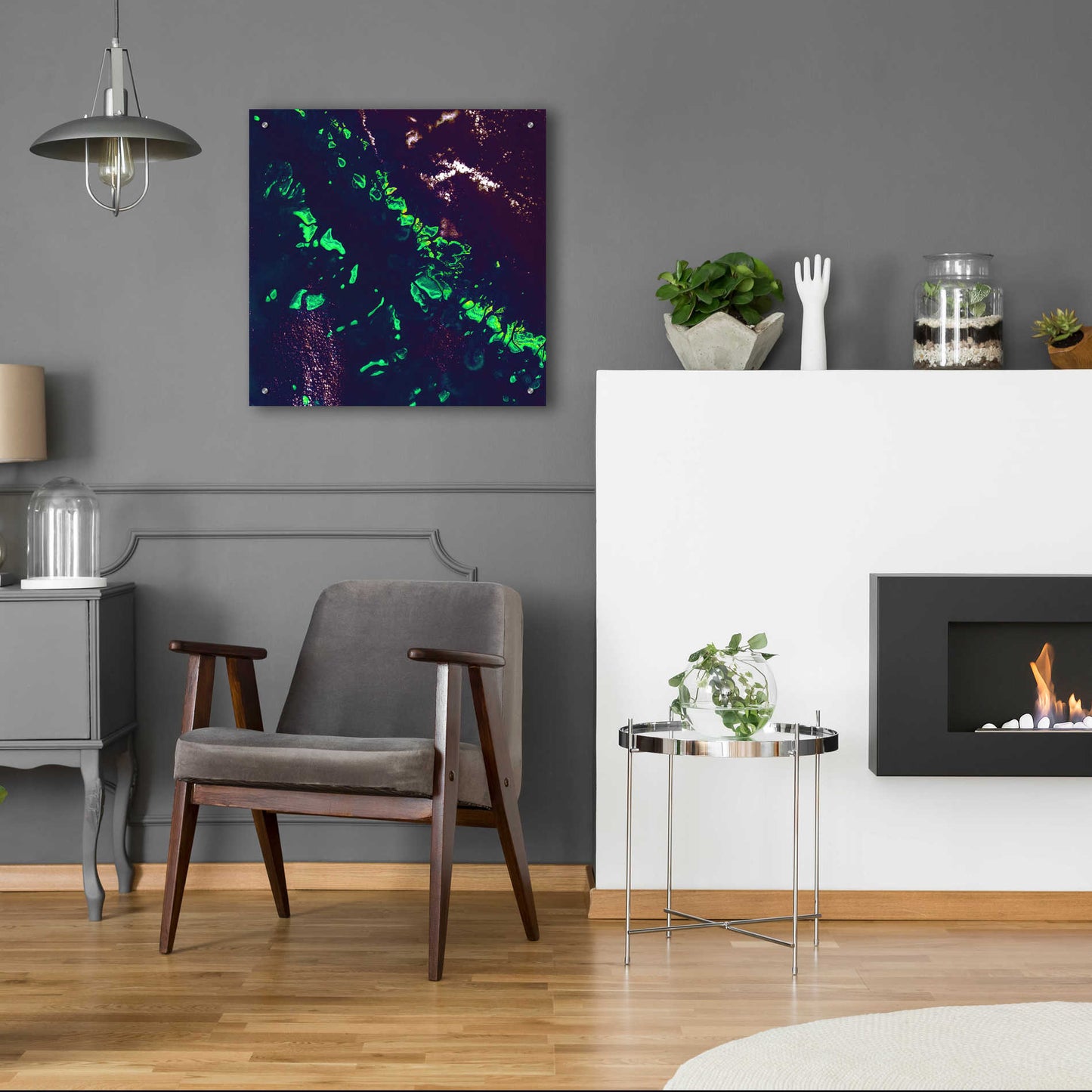 Epic Art 'Earth as Art: Great Barrier Reef,' Acrylic Glass Wall Art,24x24