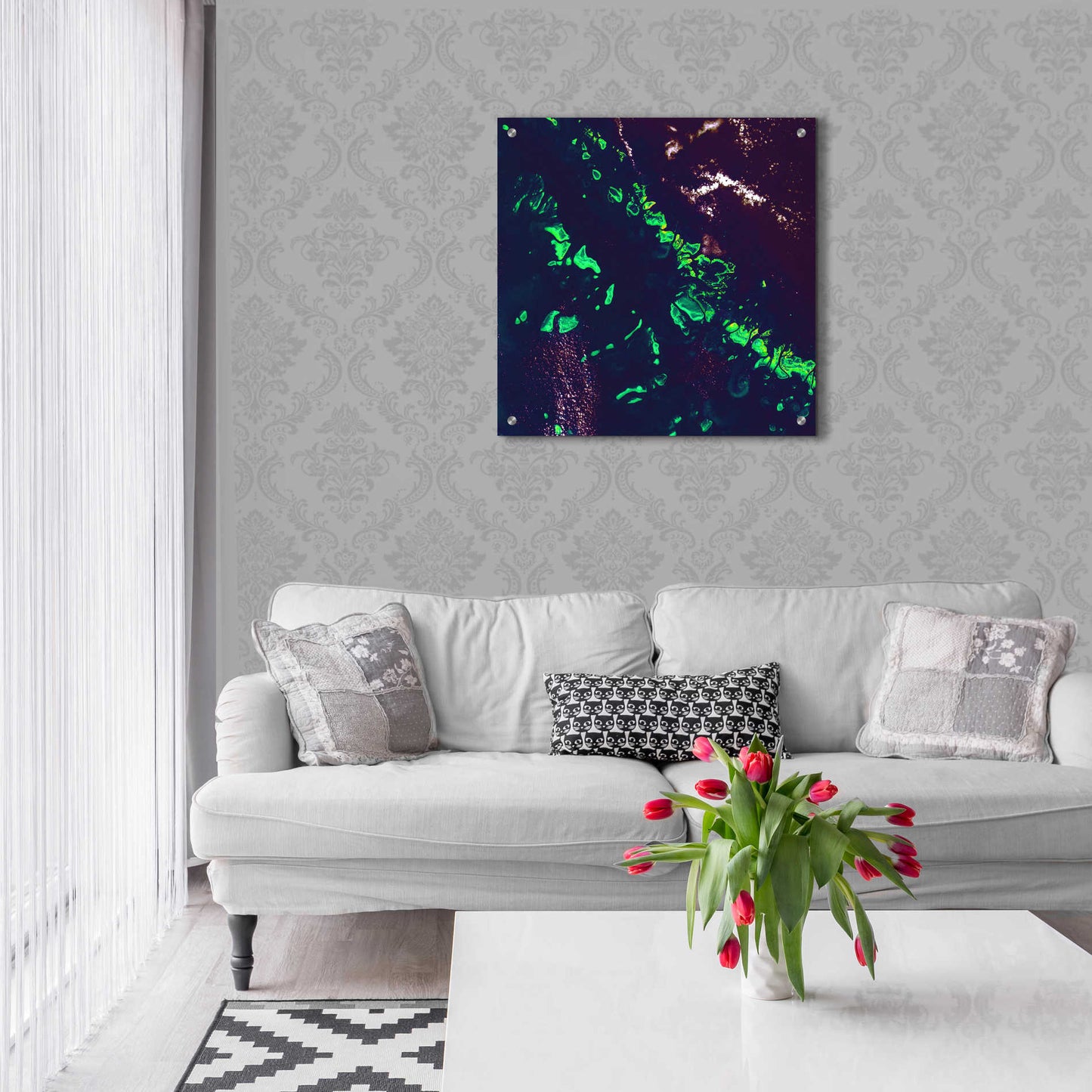 Epic Art 'Earth as Art: Great Barrier Reef,' Acrylic Glass Wall Art,24x24