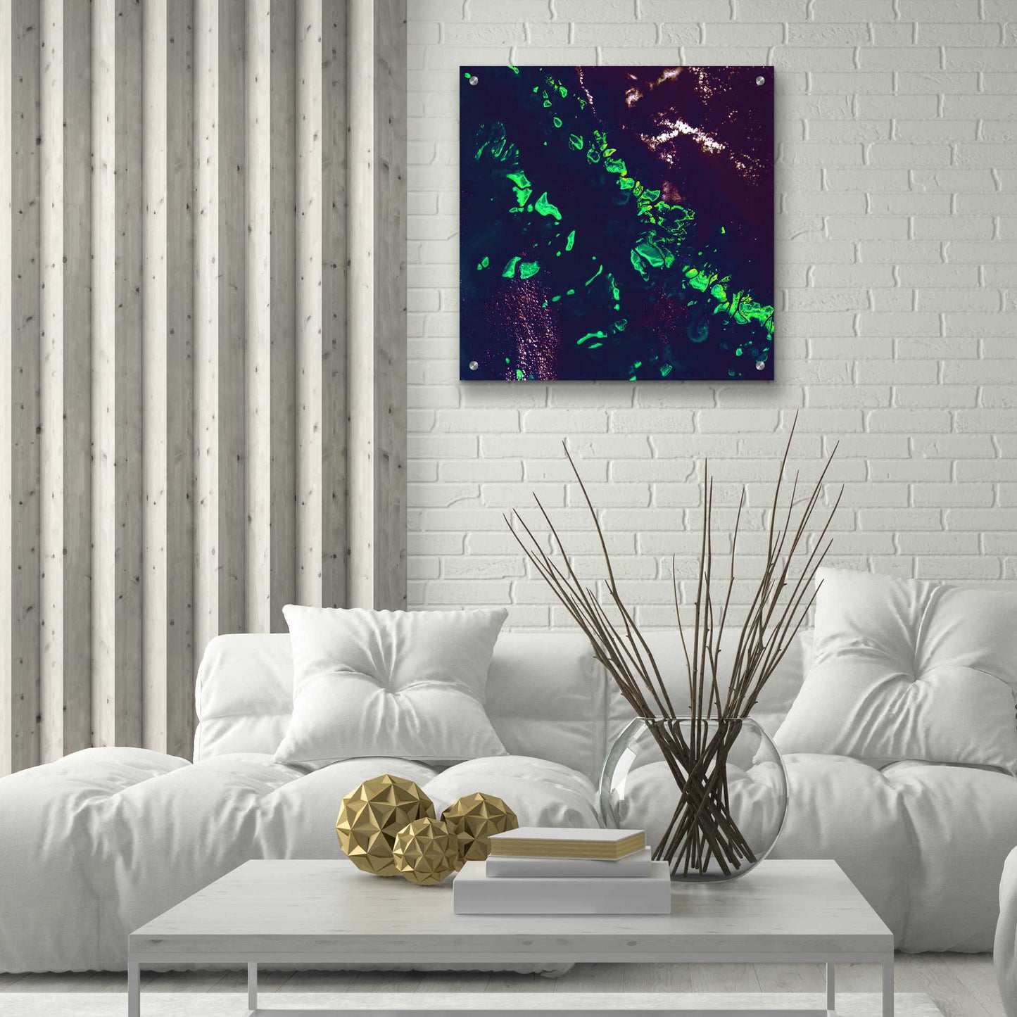 Epic Art 'Earth as Art: Great Barrier Reef,' Acrylic Glass Wall Art,24x24