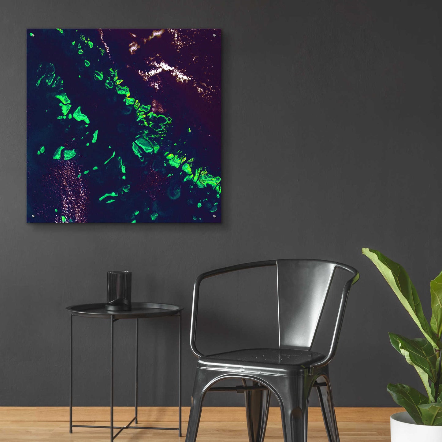 Epic Art 'Earth as Art: Great Barrier Reef,' Acrylic Glass Wall Art,36x36