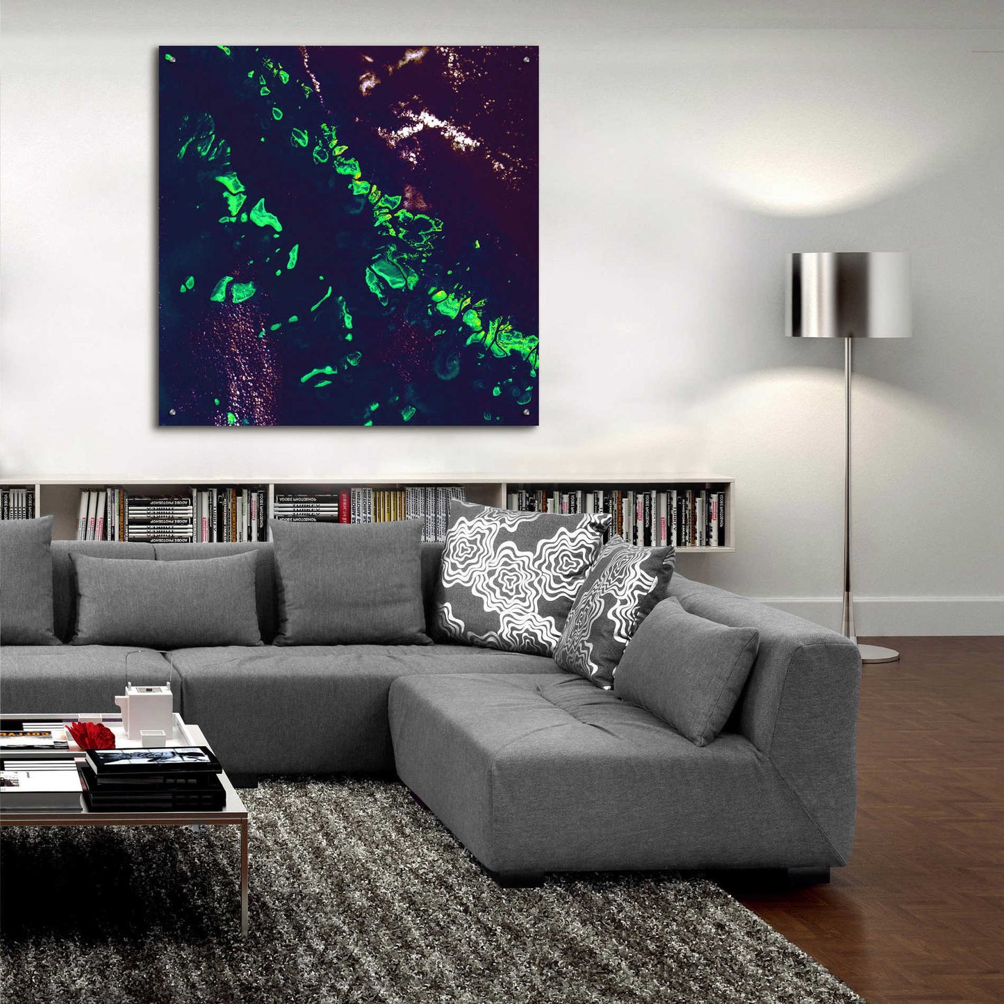 Epic Art 'Earth as Art: Great Barrier Reef,' Acrylic Glass Wall Art,36x36