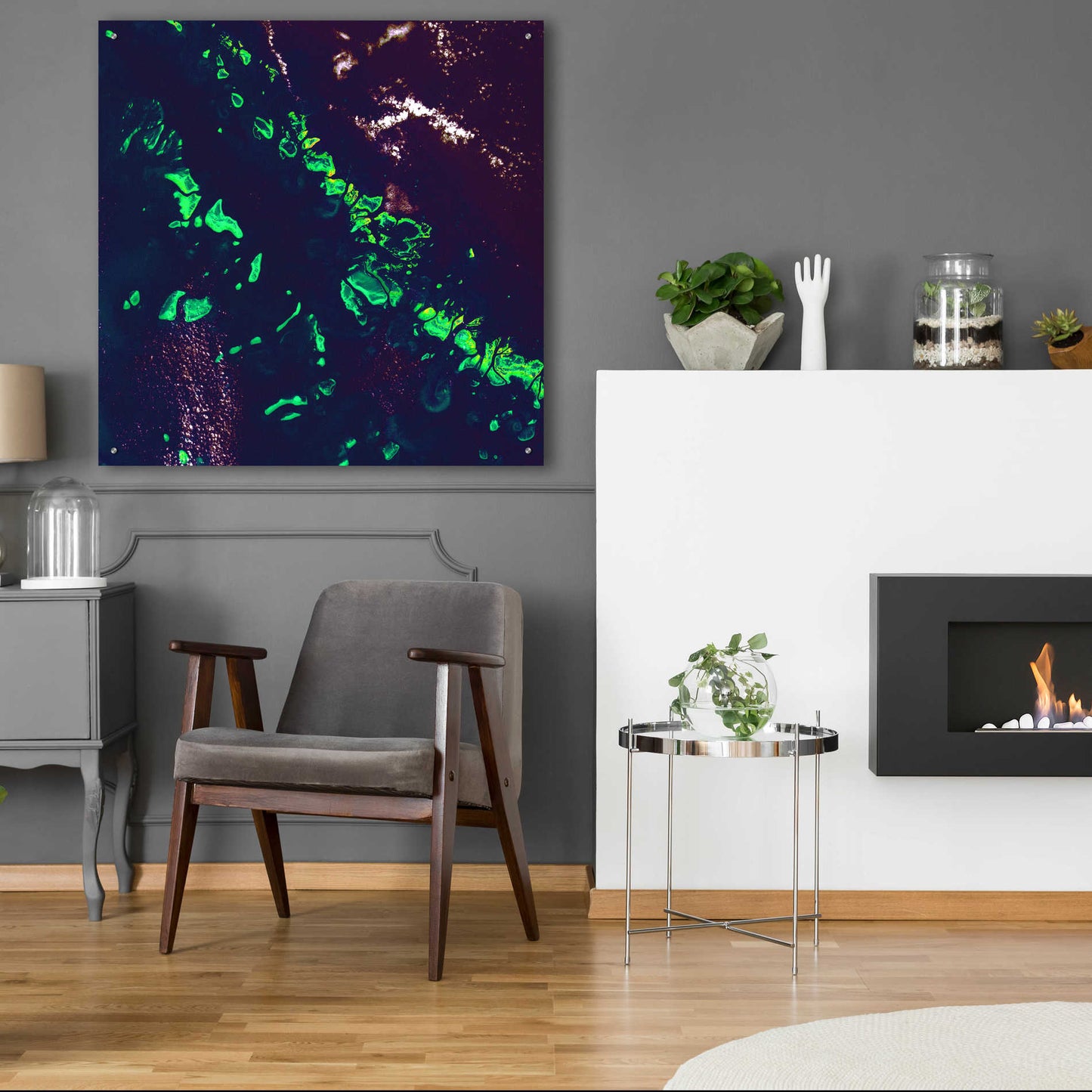 Epic Art 'Earth as Art: Great Barrier Reef,' Acrylic Glass Wall Art,36x36