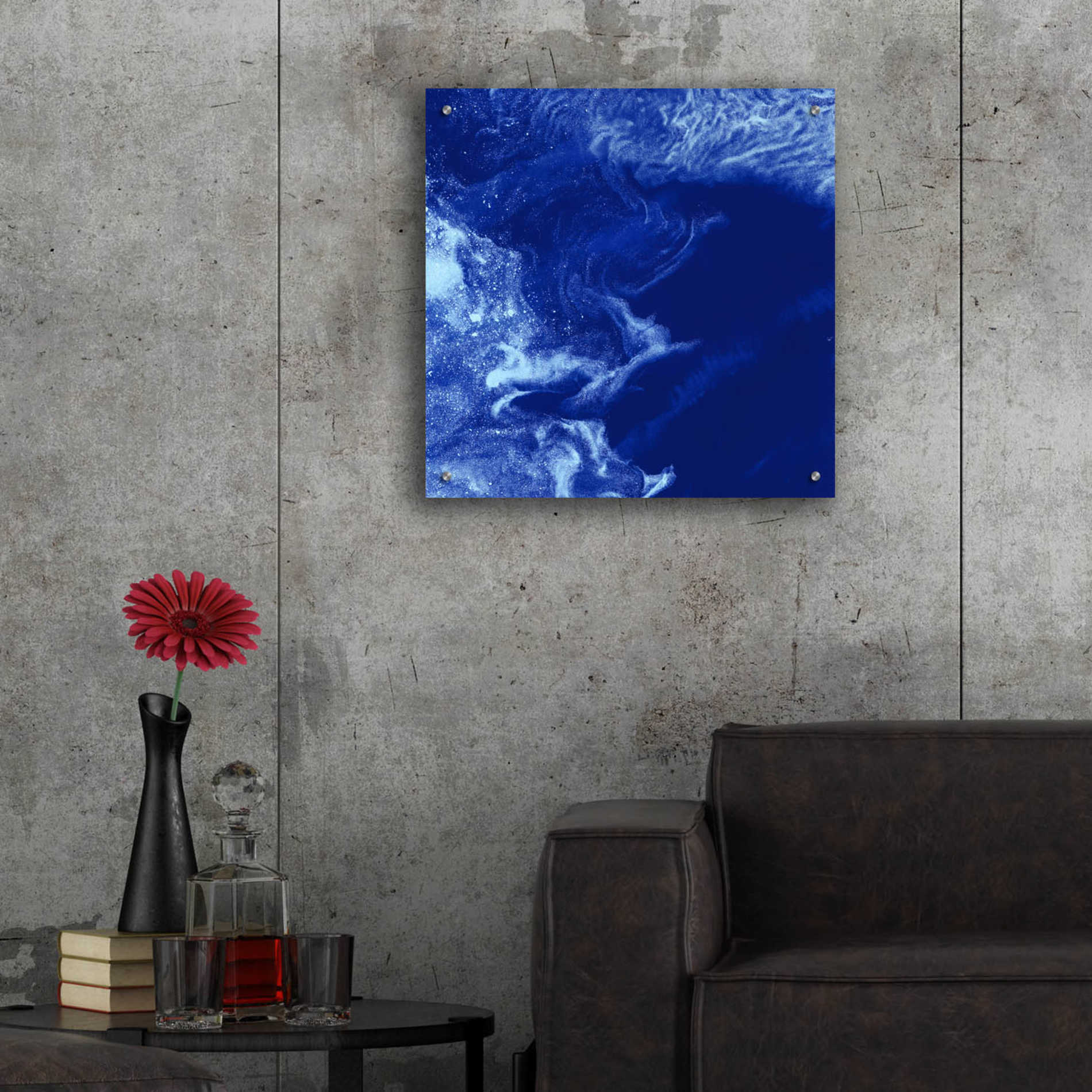 Epic Art 'Earth as Art: Ice Stars,' Acrylic Glass Wall Art,24x24