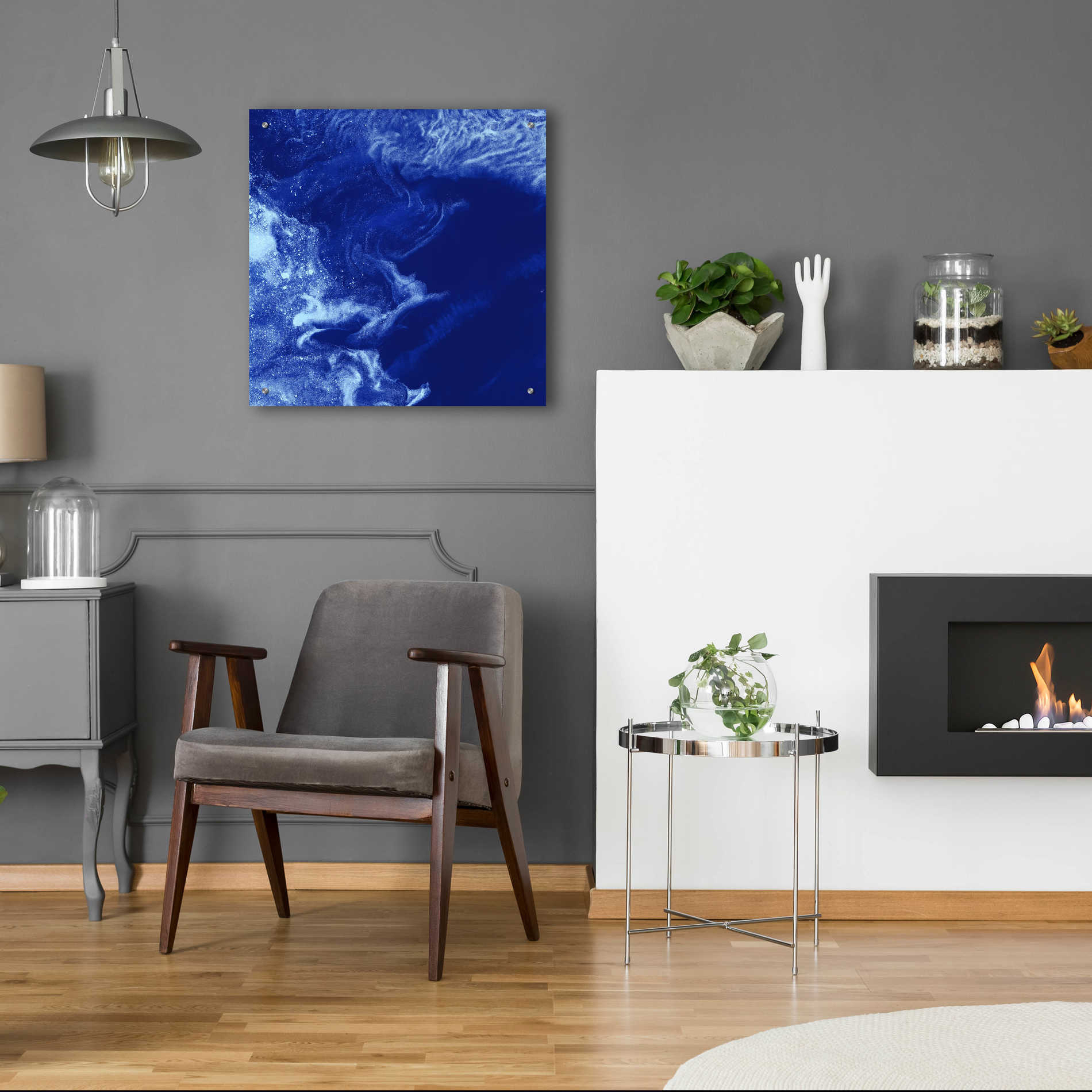 Epic Art 'Earth as Art: Ice Stars,' Acrylic Glass Wall Art,24x24