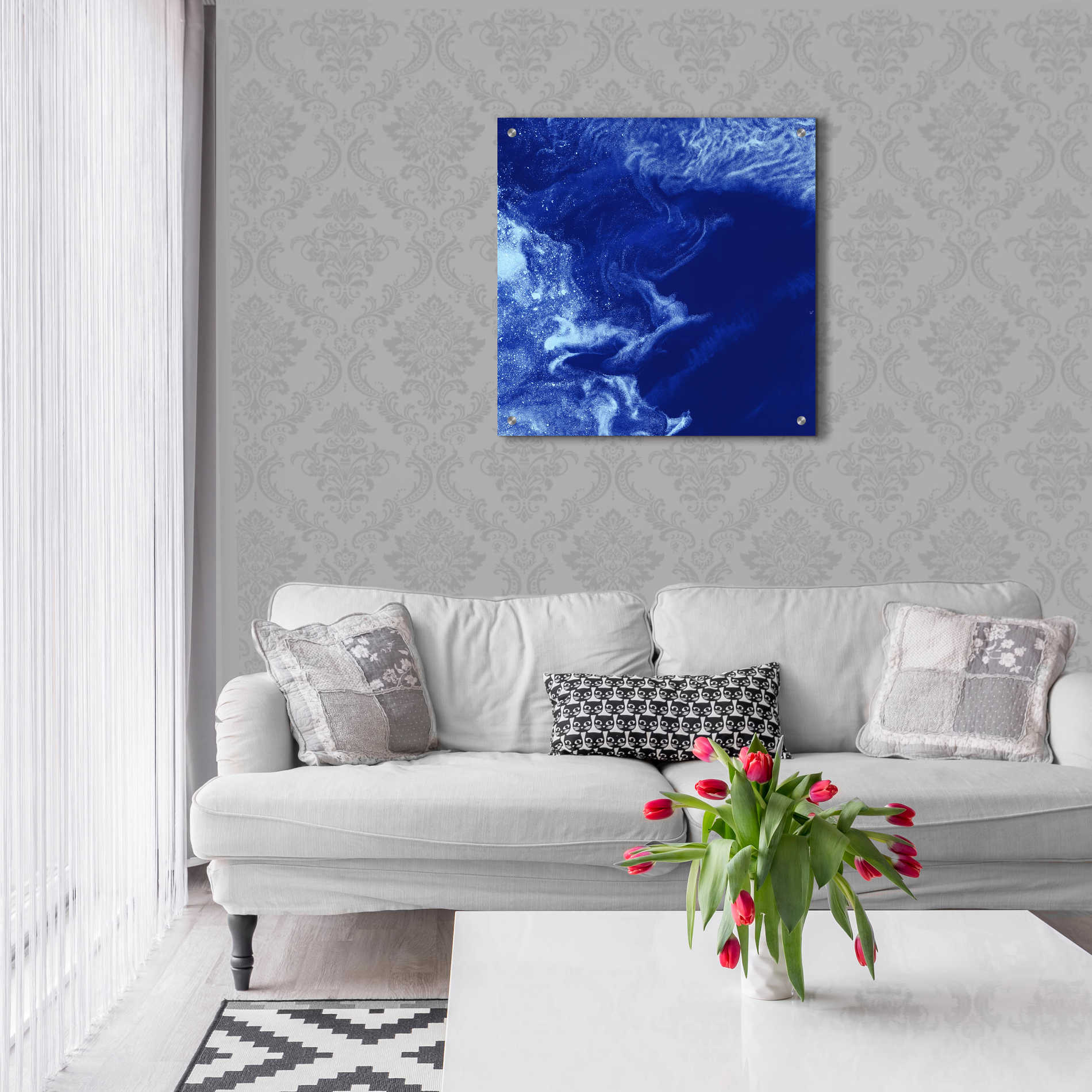 Epic Art 'Earth as Art: Ice Stars,' Acrylic Glass Wall Art,24x24