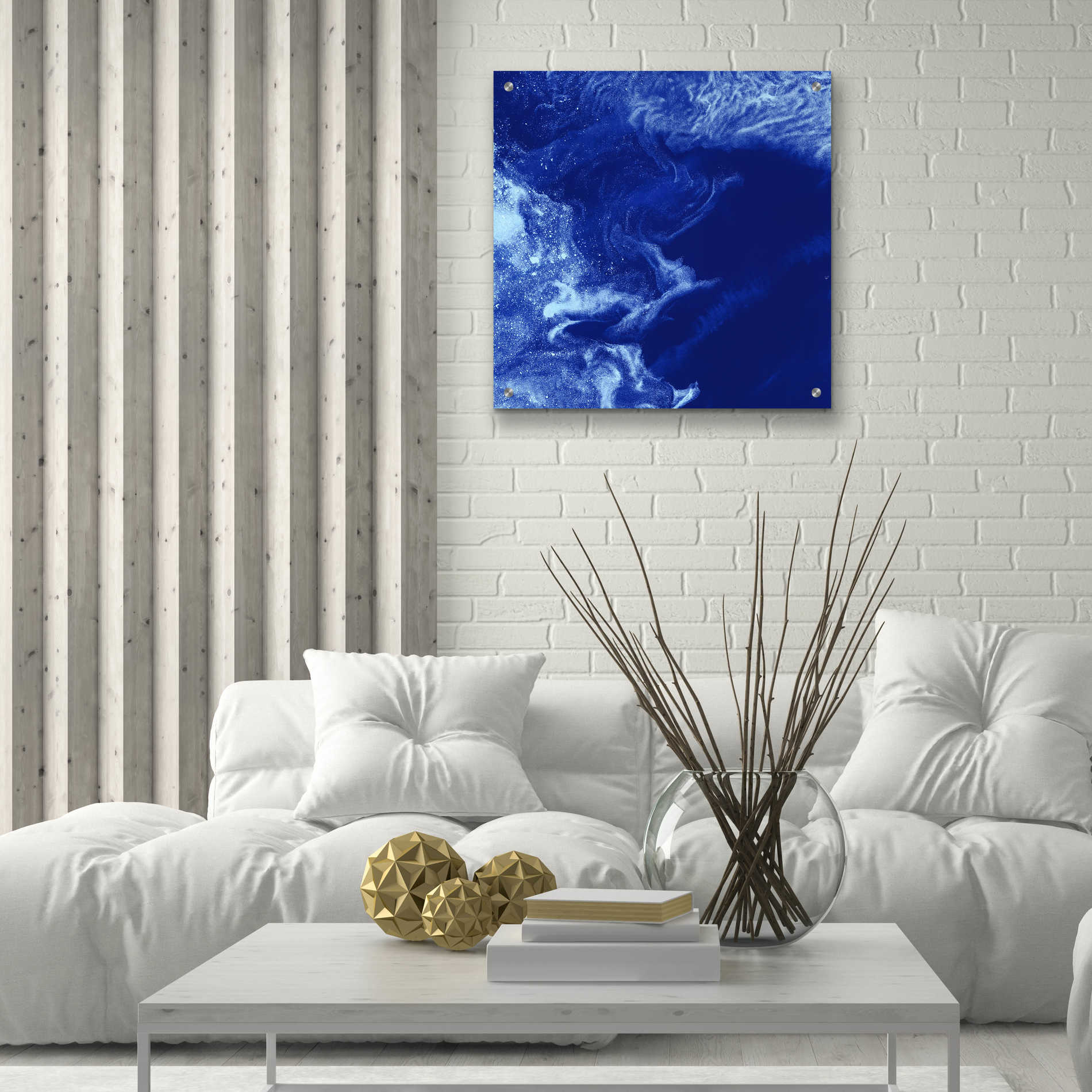 Epic Art 'Earth as Art: Ice Stars,' Acrylic Glass Wall Art,24x24