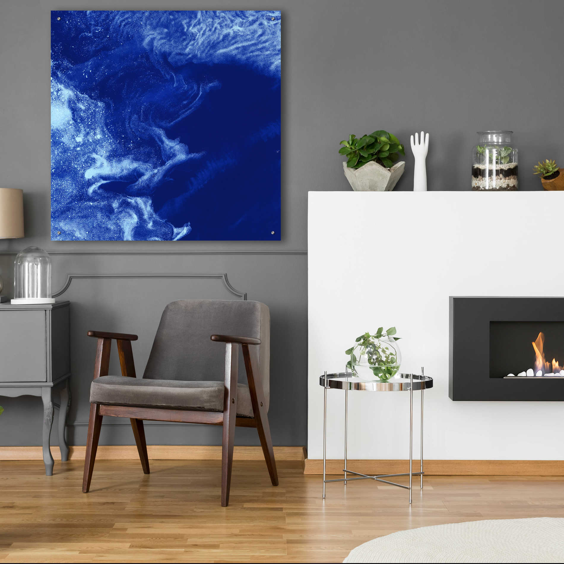 Epic Art 'Earth as Art: Ice Stars,' Acrylic Glass Wall Art,36x36