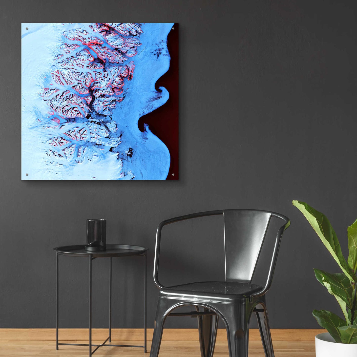 Epic Art 'Earth as Art: Ice Waves,' Acrylic Glass Wall Art,36x36