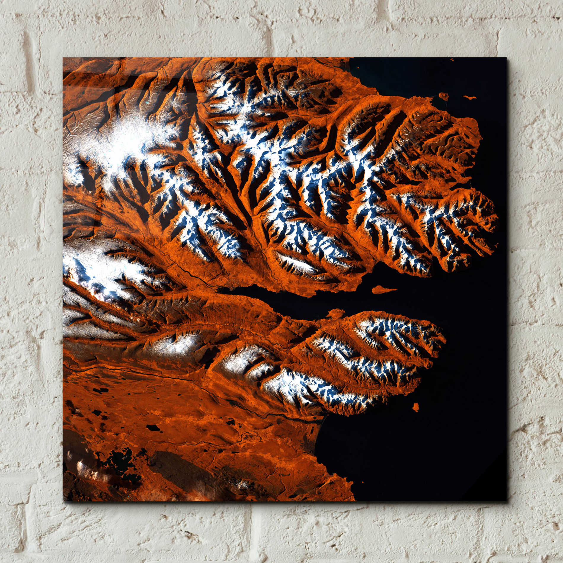 Epic Art 'Earth as Art: Icelandic Tiger,' Acrylic Glass Wall Art,12x12