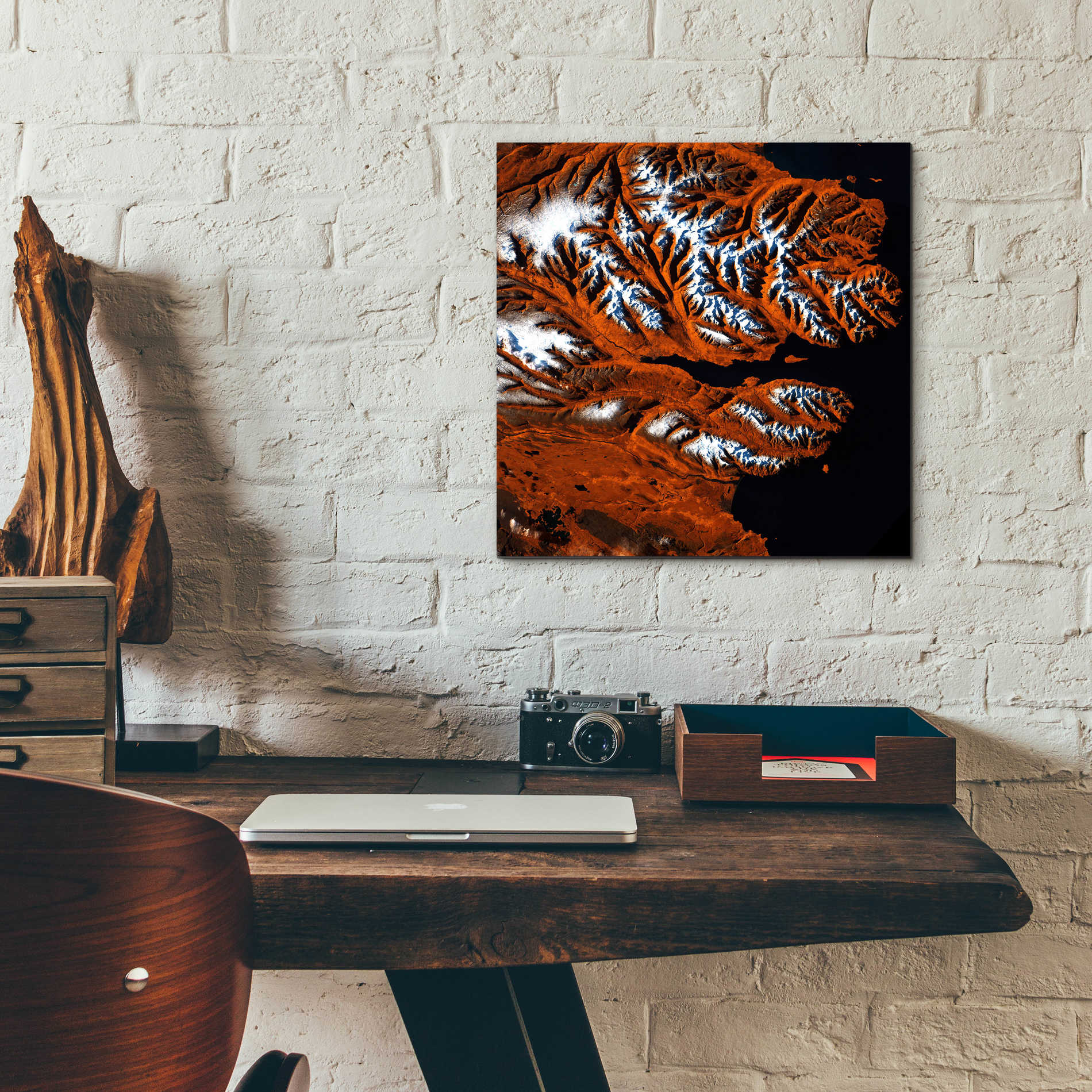 Epic Art 'Earth as Art: Icelandic Tiger,' Acrylic Glass Wall Art,12x12