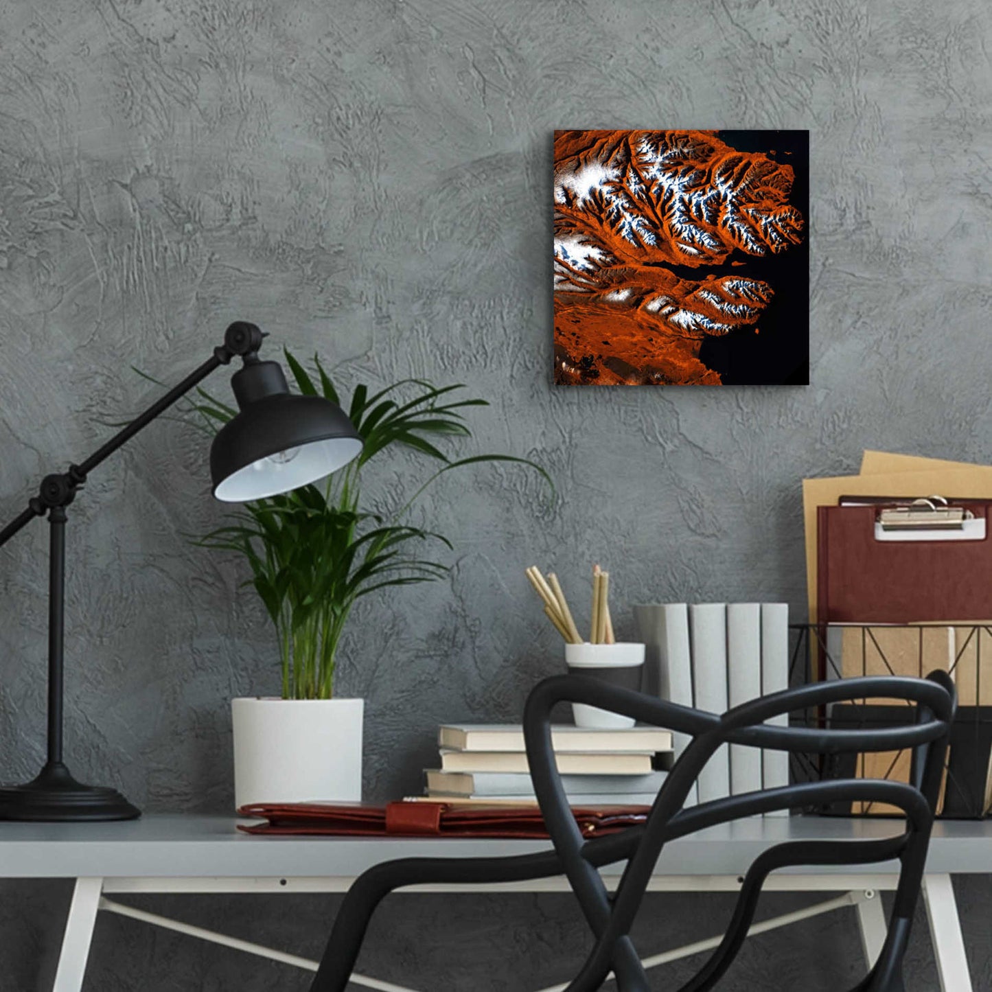 Epic Art 'Earth as Art: Icelandic Tiger,' Acrylic Glass Wall Art,12x12