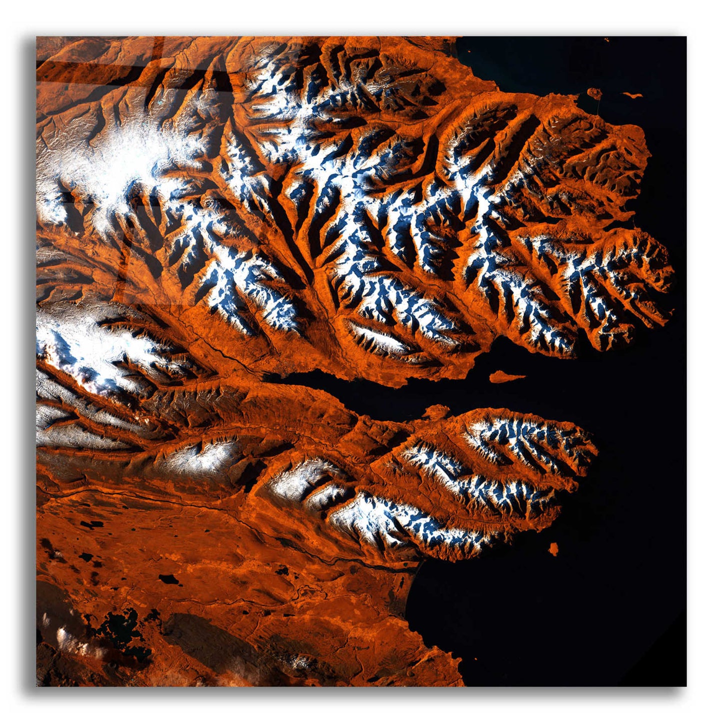 Epic Art 'Earth as Art: Icelandic Tiger,' Acrylic Glass Wall Art,12x12