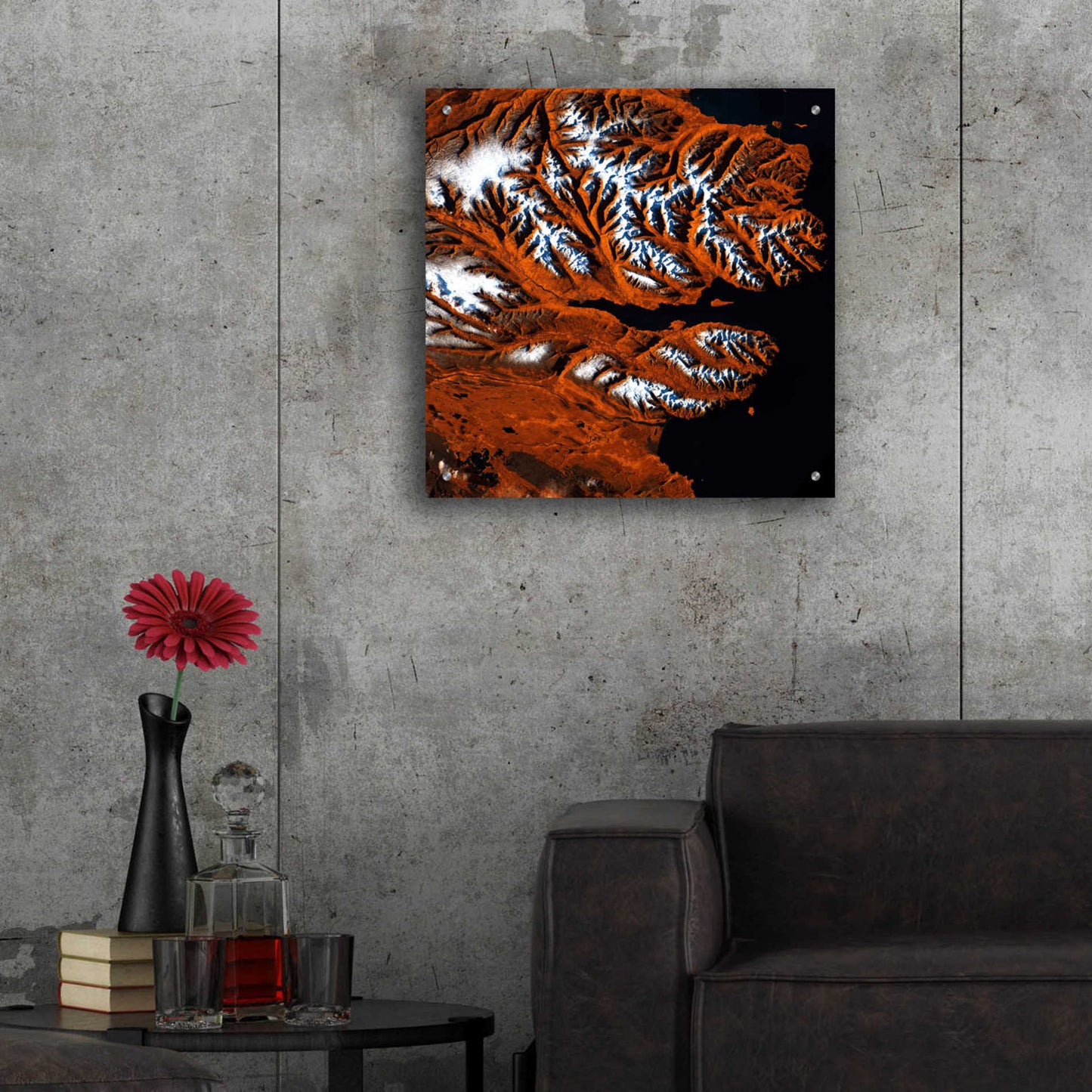 Epic Art 'Earth as Art: Icelandic Tiger,' Acrylic Glass Wall Art,24x24