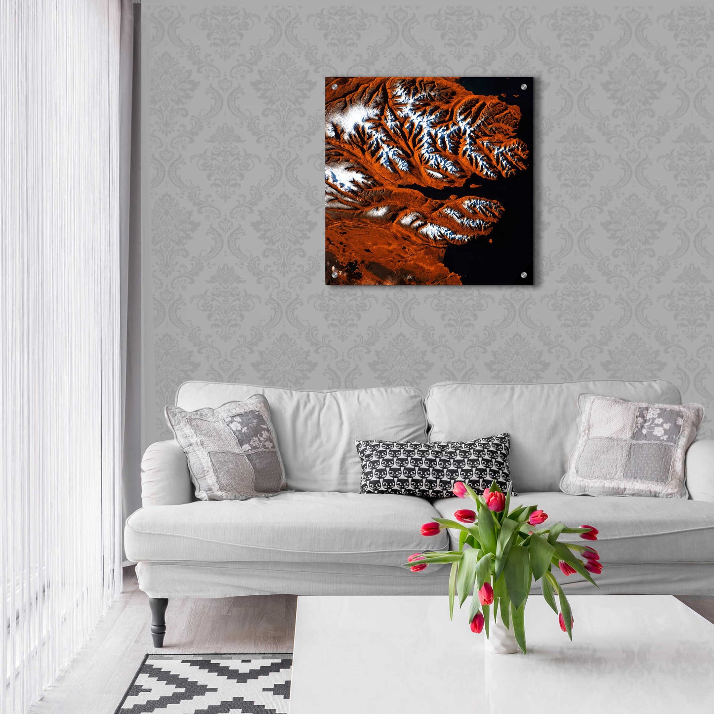 Epic Art 'Earth as Art: Icelandic Tiger,' Acrylic Glass Wall Art,24x24