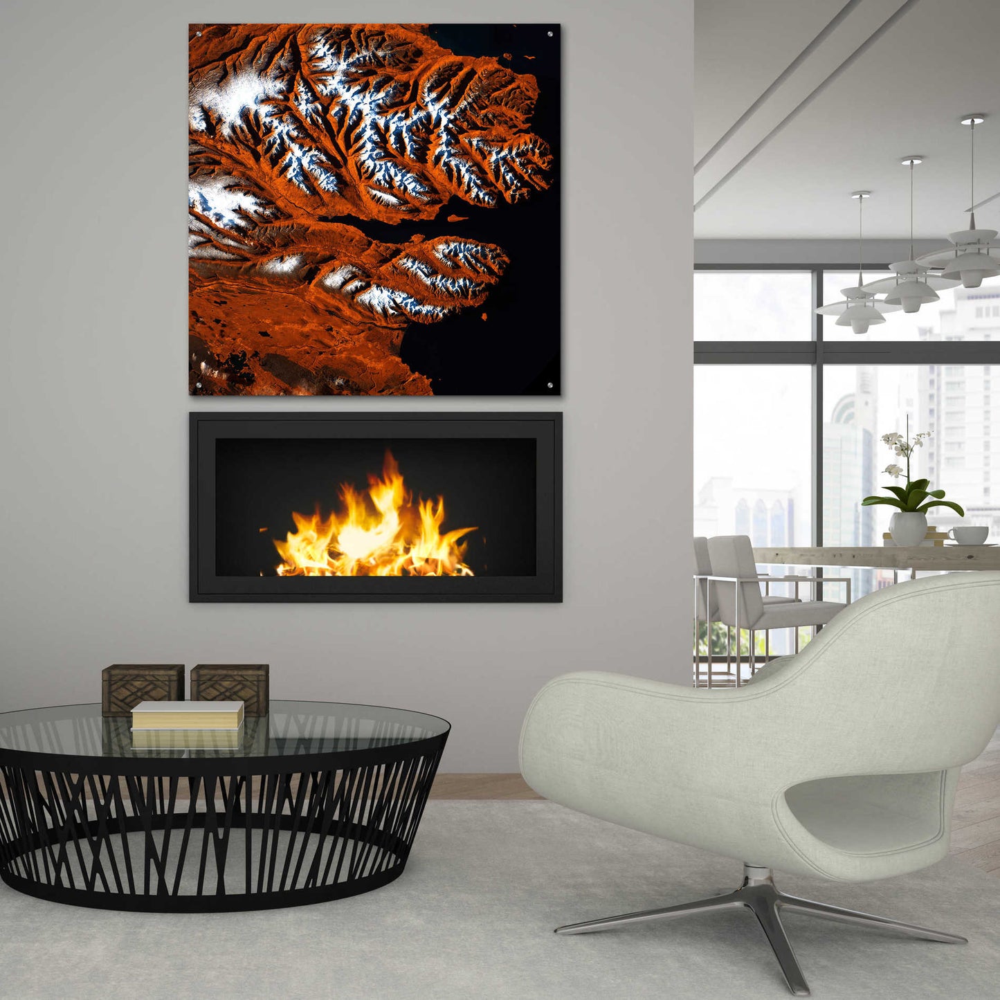 Epic Art 'Earth as Art: Icelandic Tiger,' Acrylic Glass Wall Art,36x36