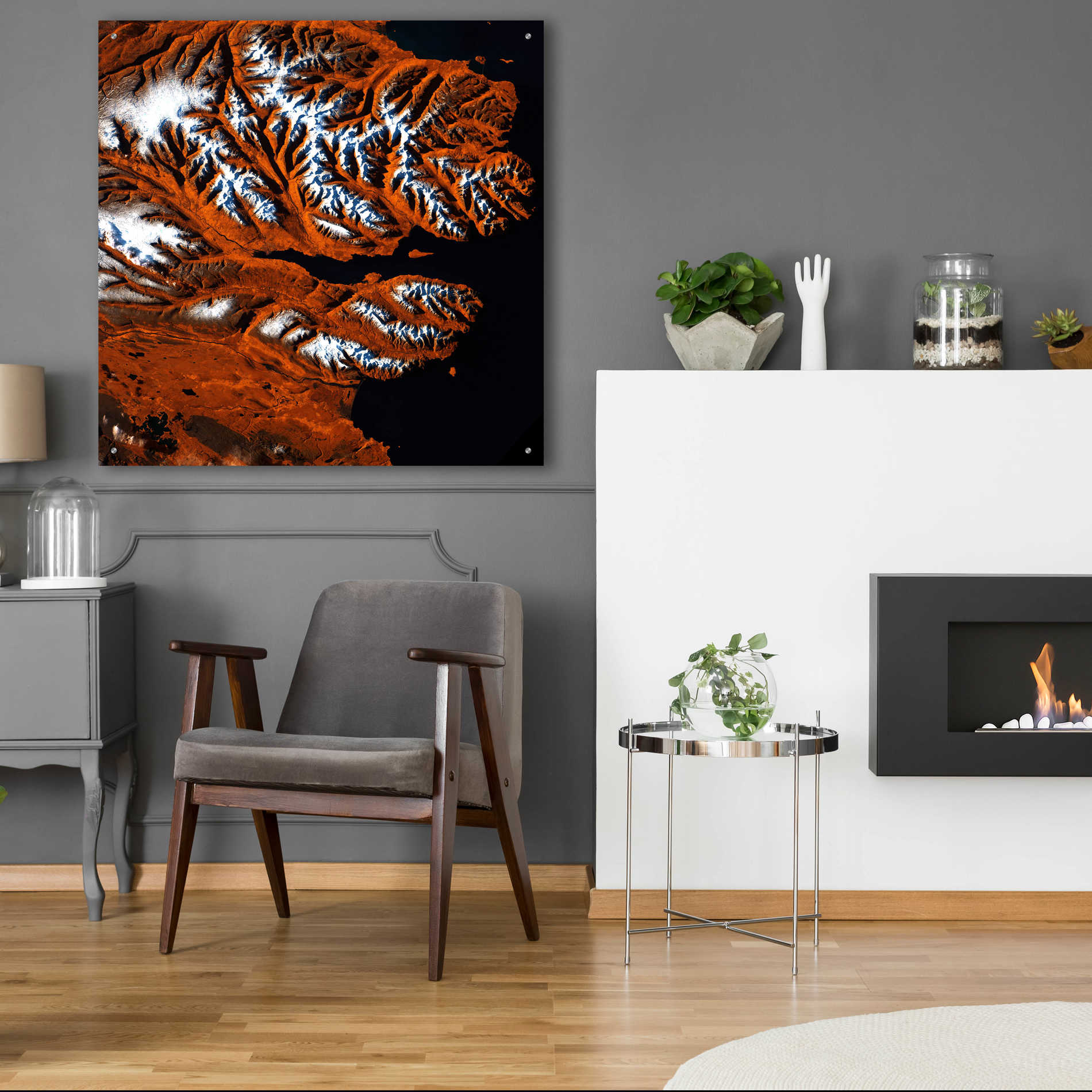 Epic Art 'Earth as Art: Icelandic Tiger,' Acrylic Glass Wall Art,36x36