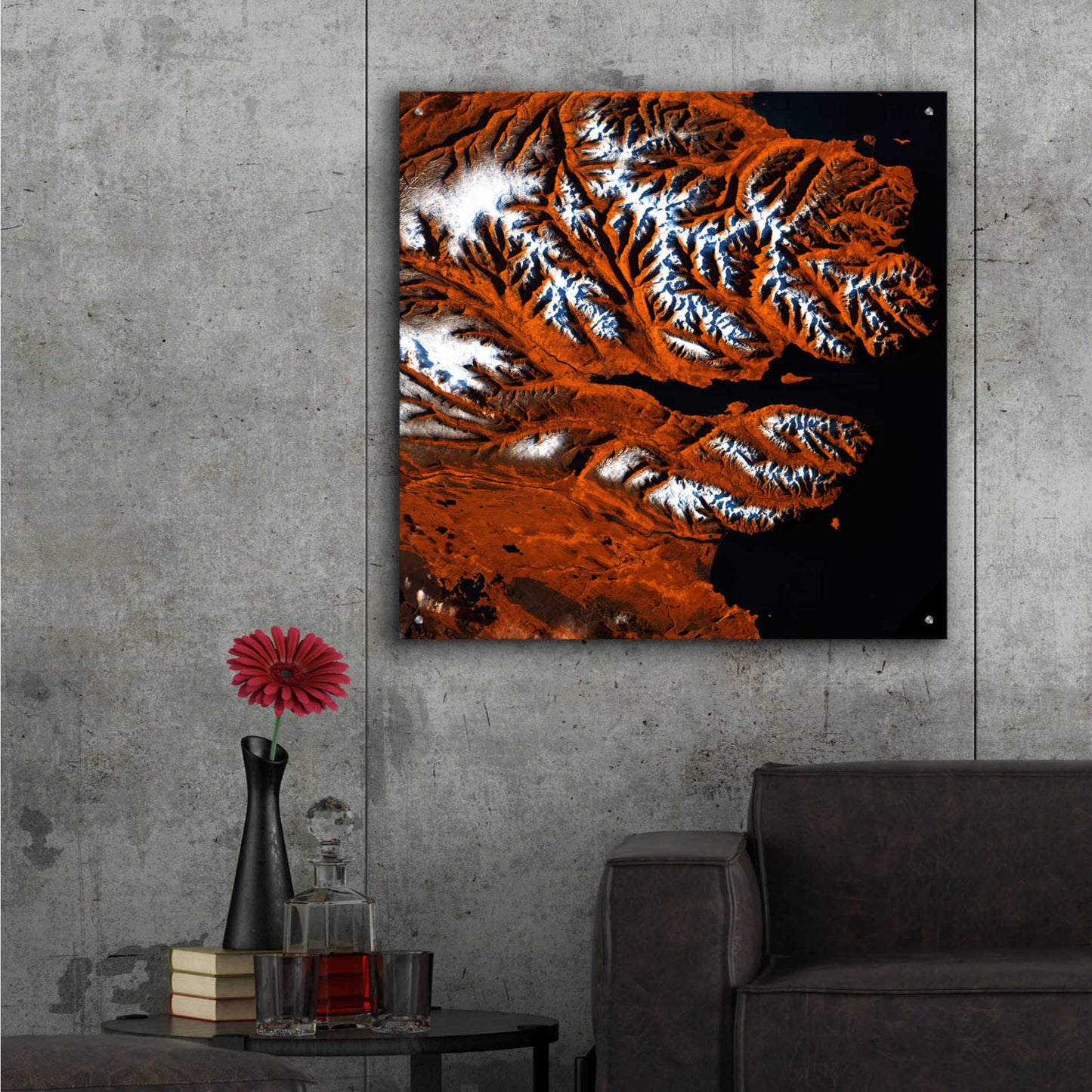 Epic Art 'Earth as Art: Icelandic Tiger,' Acrylic Glass Wall Art,36x36