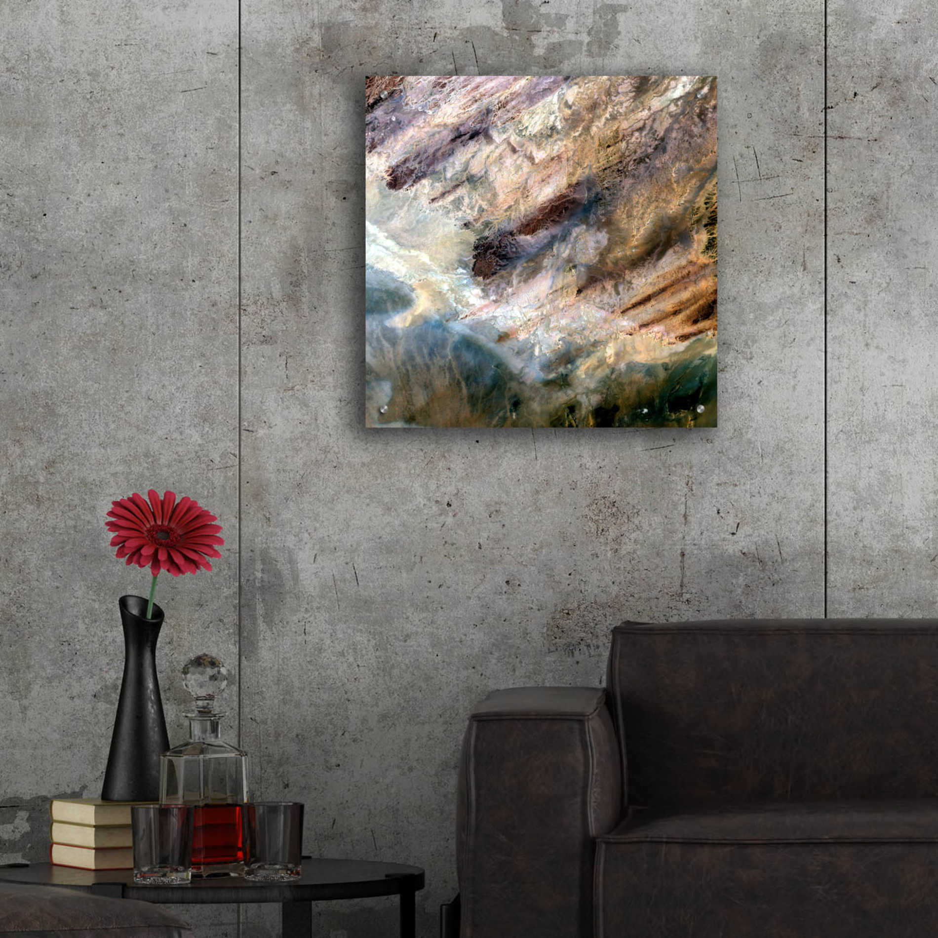 Epic Art 'Earth as Art: Impact,' Acrylic Glass Wall Art,24x24