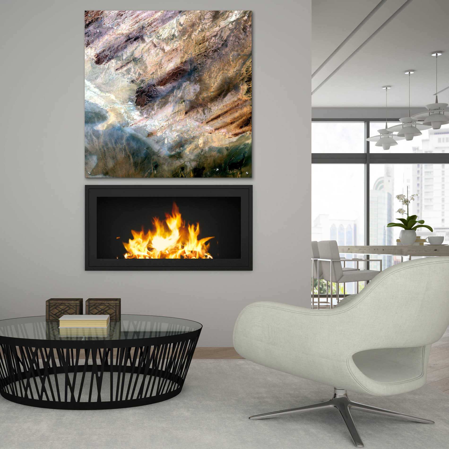 Epic Art 'Earth as Art: Impact,' Acrylic Glass Wall Art,36x36