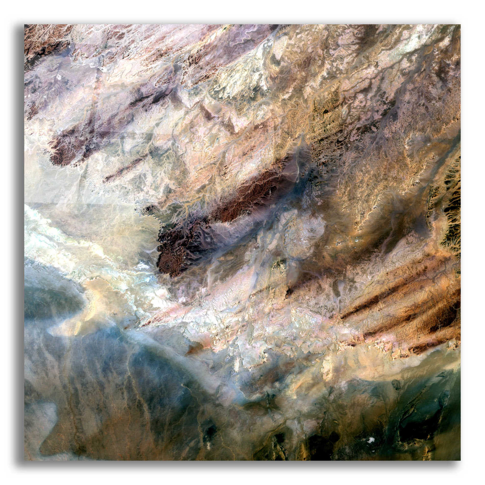 Epic Art 'Earth as Art: Impact,' Acrylic Glass Wall Art,12x12x1.1x0,18x18x1.1x0,26x26x1.74x0,37x37x1.74x0