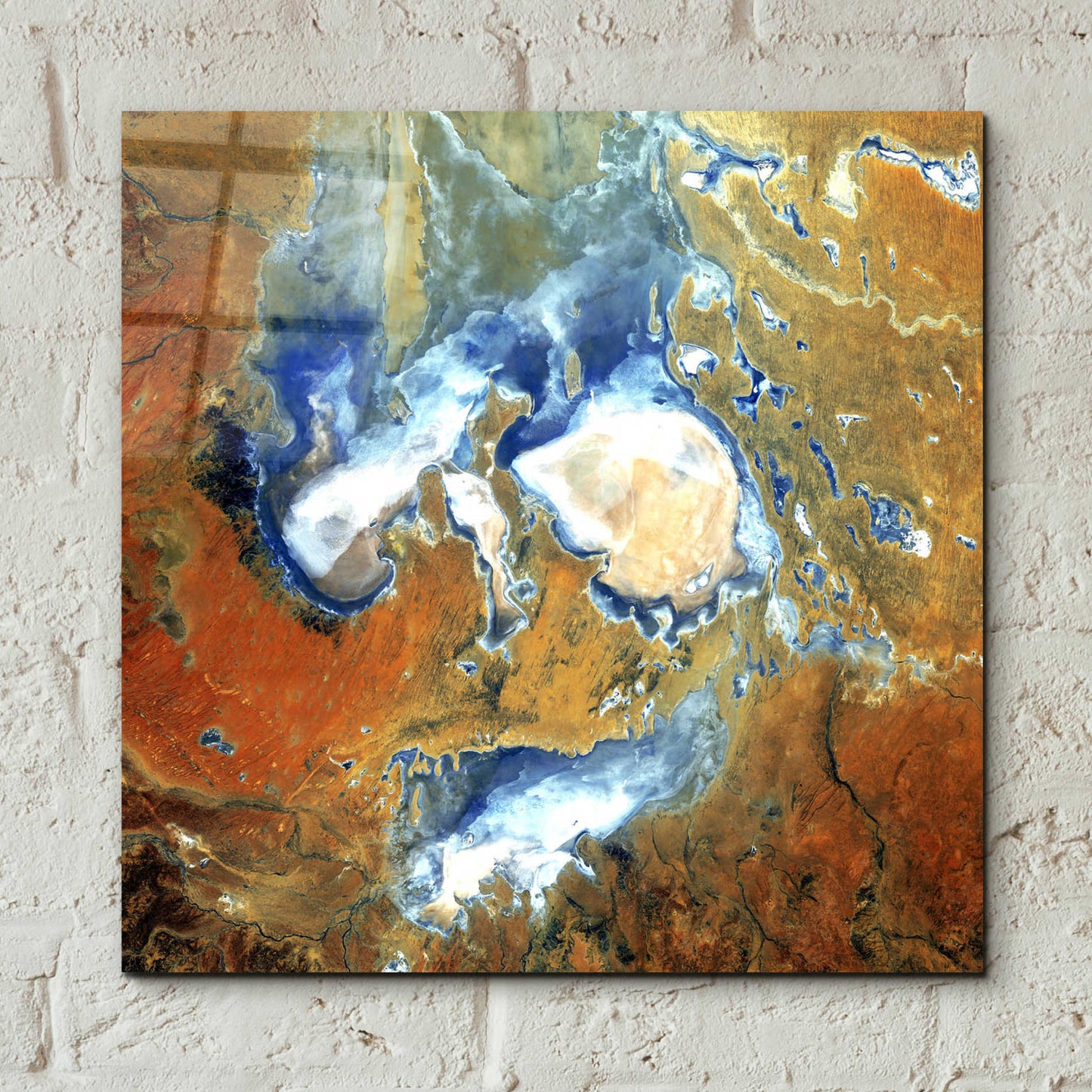 Epic Art 'Earth as Art: Lake Eyre,' Acrylic Glass Wall Art,12x12