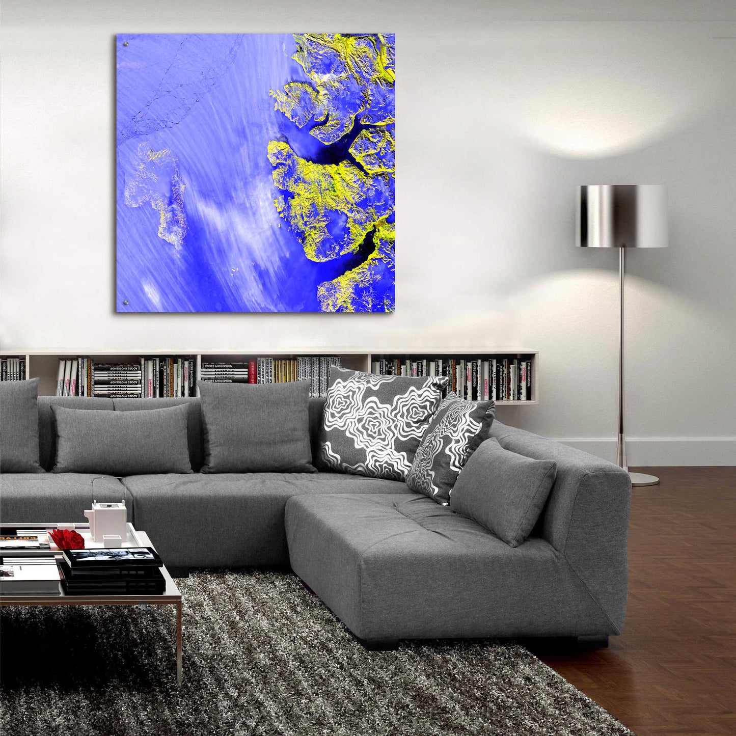 Epic Art 'Earth as Art: Meighen Island,' Acrylic Glass Wall Art,36x36