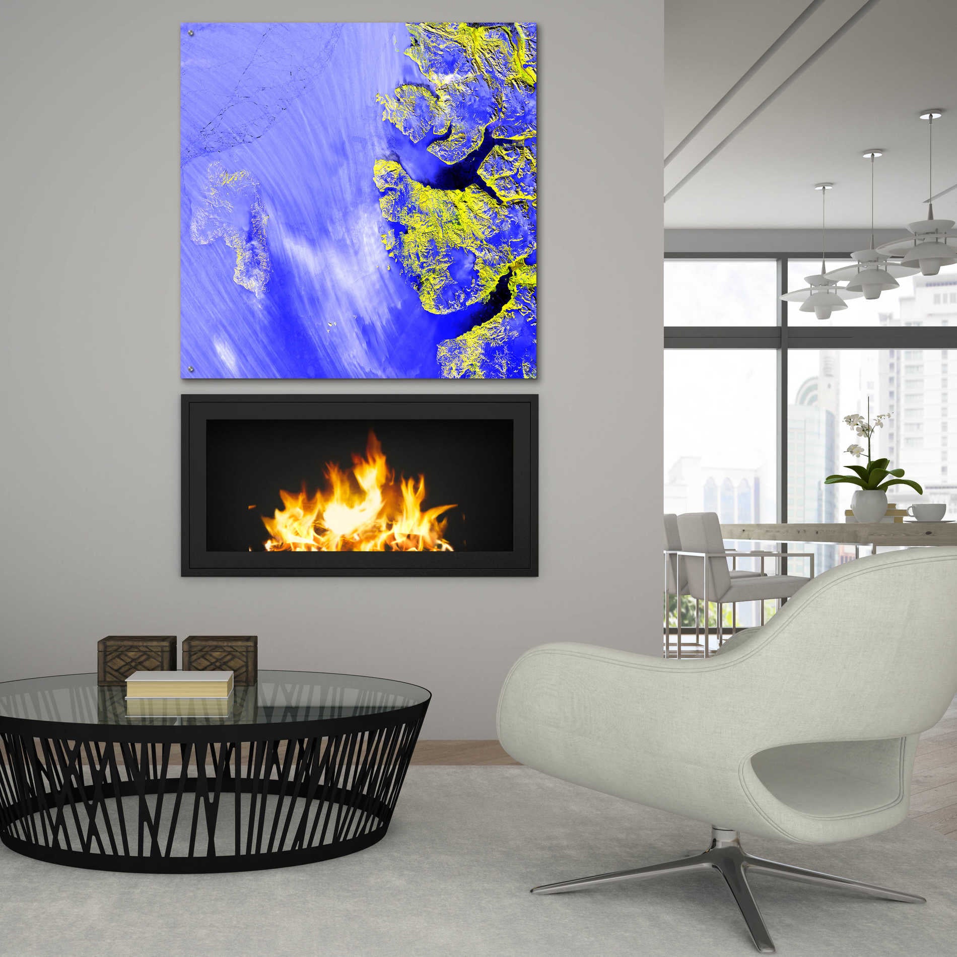 Epic Art 'Earth as Art: Meighen Island,' Acrylic Glass Wall Art,36x36