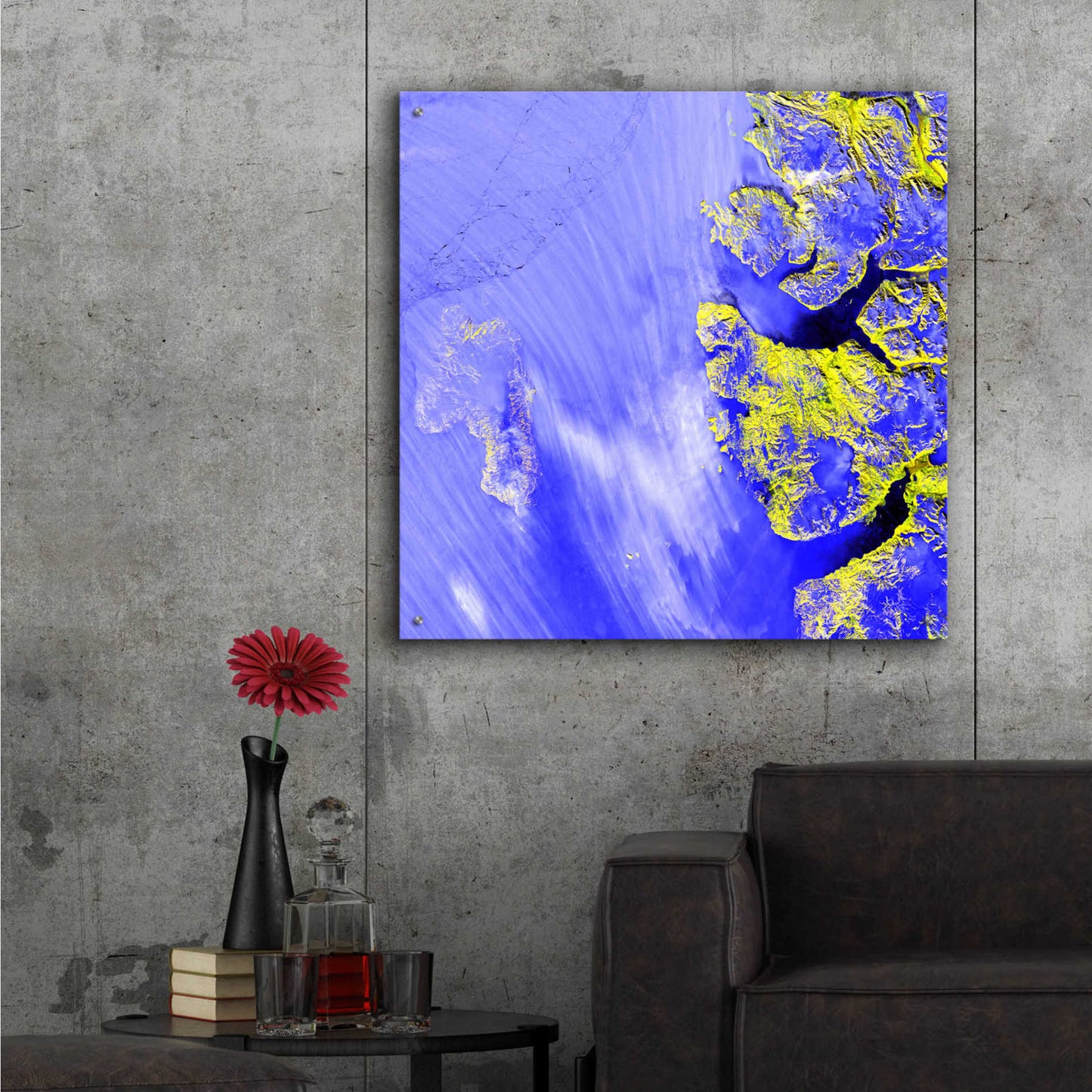 Epic Art 'Earth as Art: Meighen Island,' Acrylic Glass Wall Art,36x36