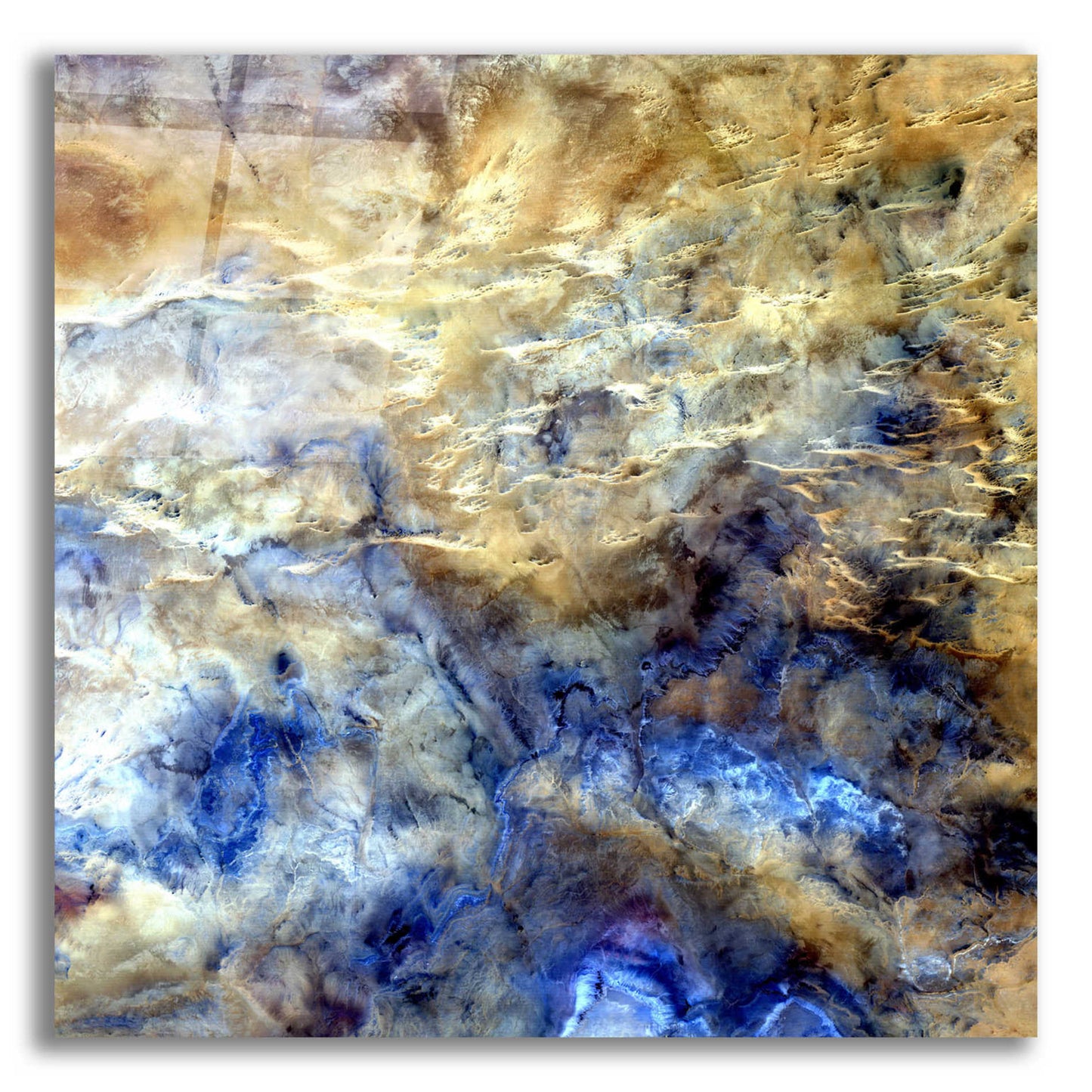 Epic Art 'Earth as Art: No Man's Land,' Acrylic Glass Wall Art,12x12x1.1x0,18x18x1.1x0,26x26x1.74x0,37x37x1.74x0