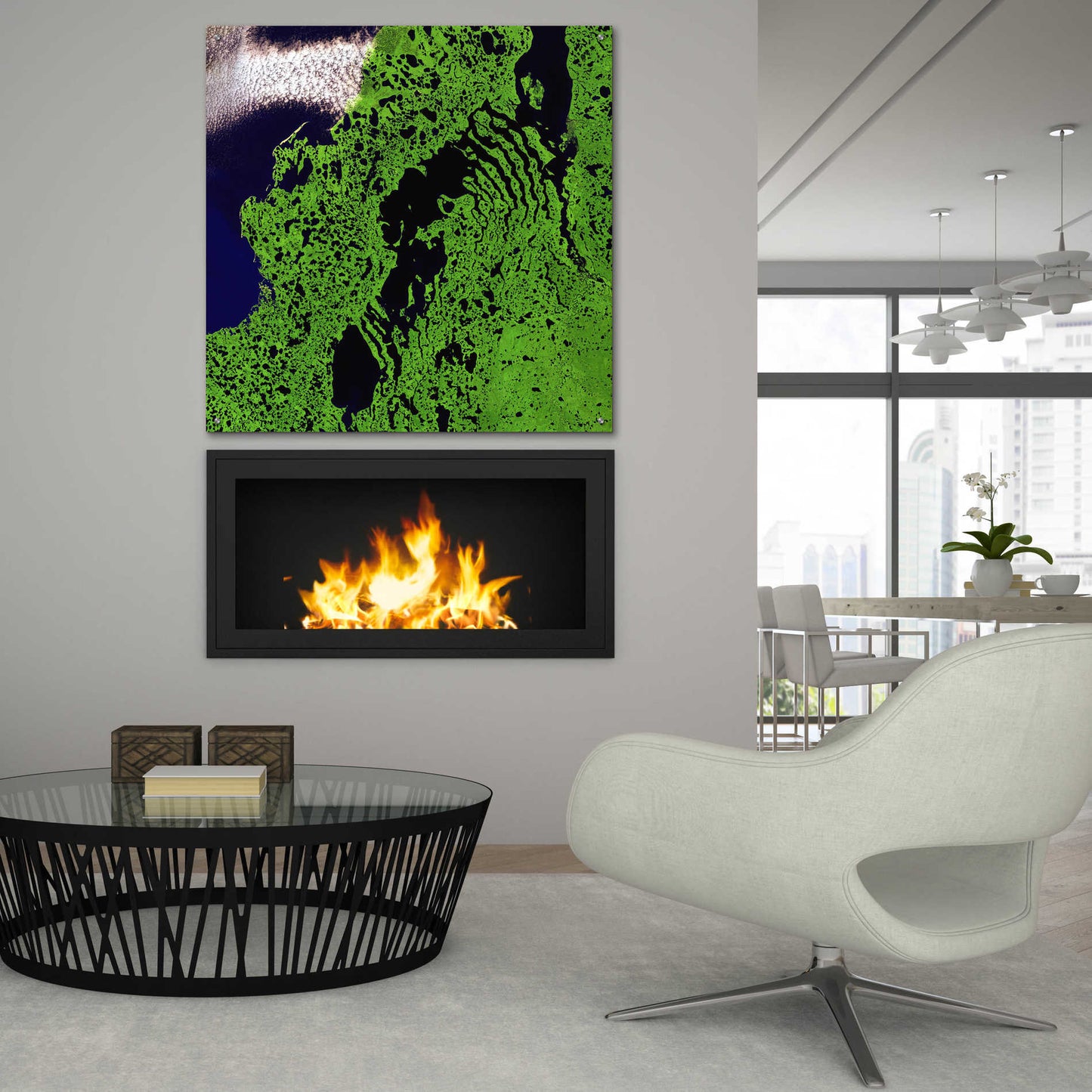 Epic Art 'Earth as Art: Remote Tundra,' Acrylic Glass Wall Art,36x36