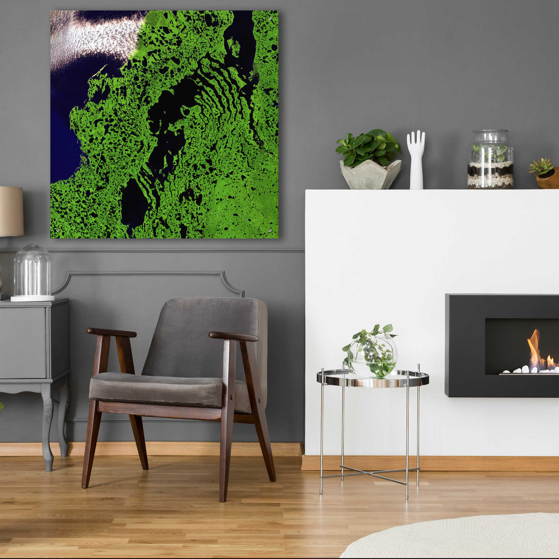 Epic Art 'Earth as Art: Remote Tundra,' Acrylic Glass Wall Art,36x36