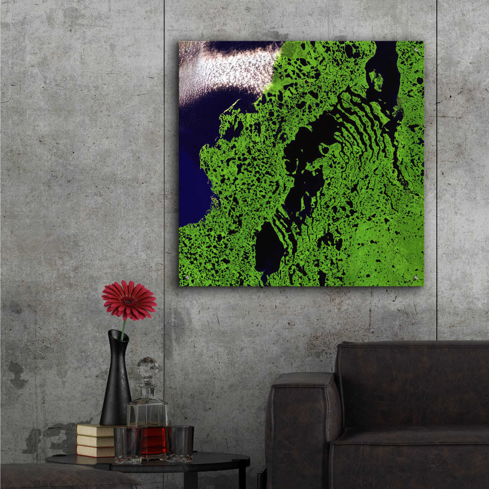 Epic Art 'Earth as Art: Remote Tundra,' Acrylic Glass Wall Art,36x36